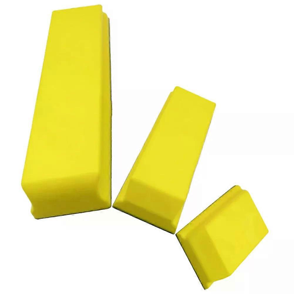 3Pcs Hook And Loop Hand Sanding Block For Polishing In Auto Body 107 76 47inch Abrasive Tools Polishing Pad