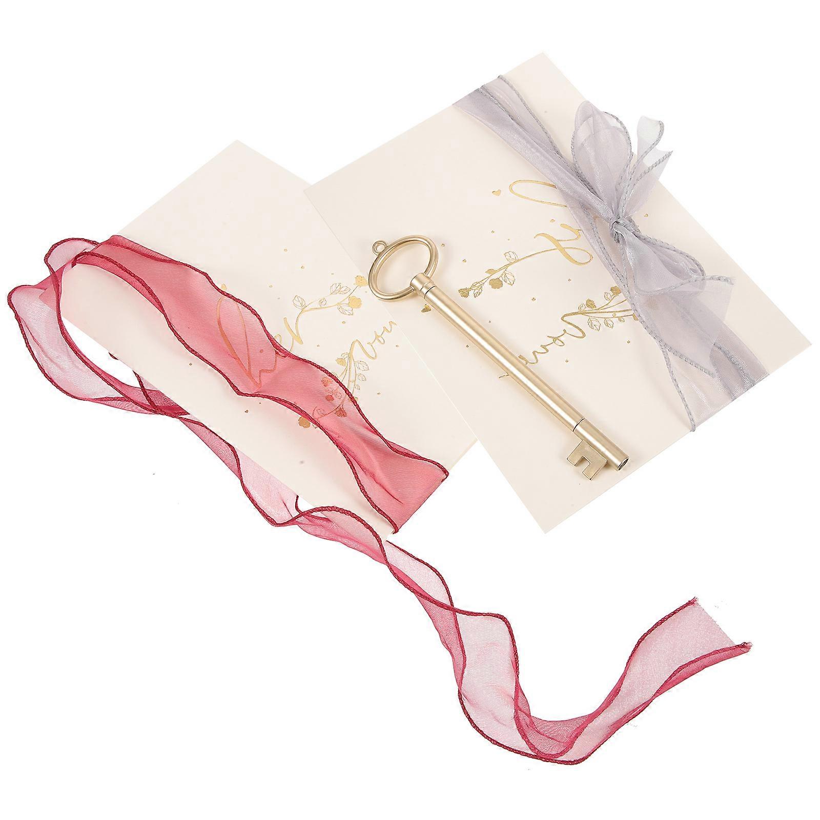 Wedding Vows Books Bow Vows Books Elegant Appearance Wedding Supplies 20x14cm 2Pack
