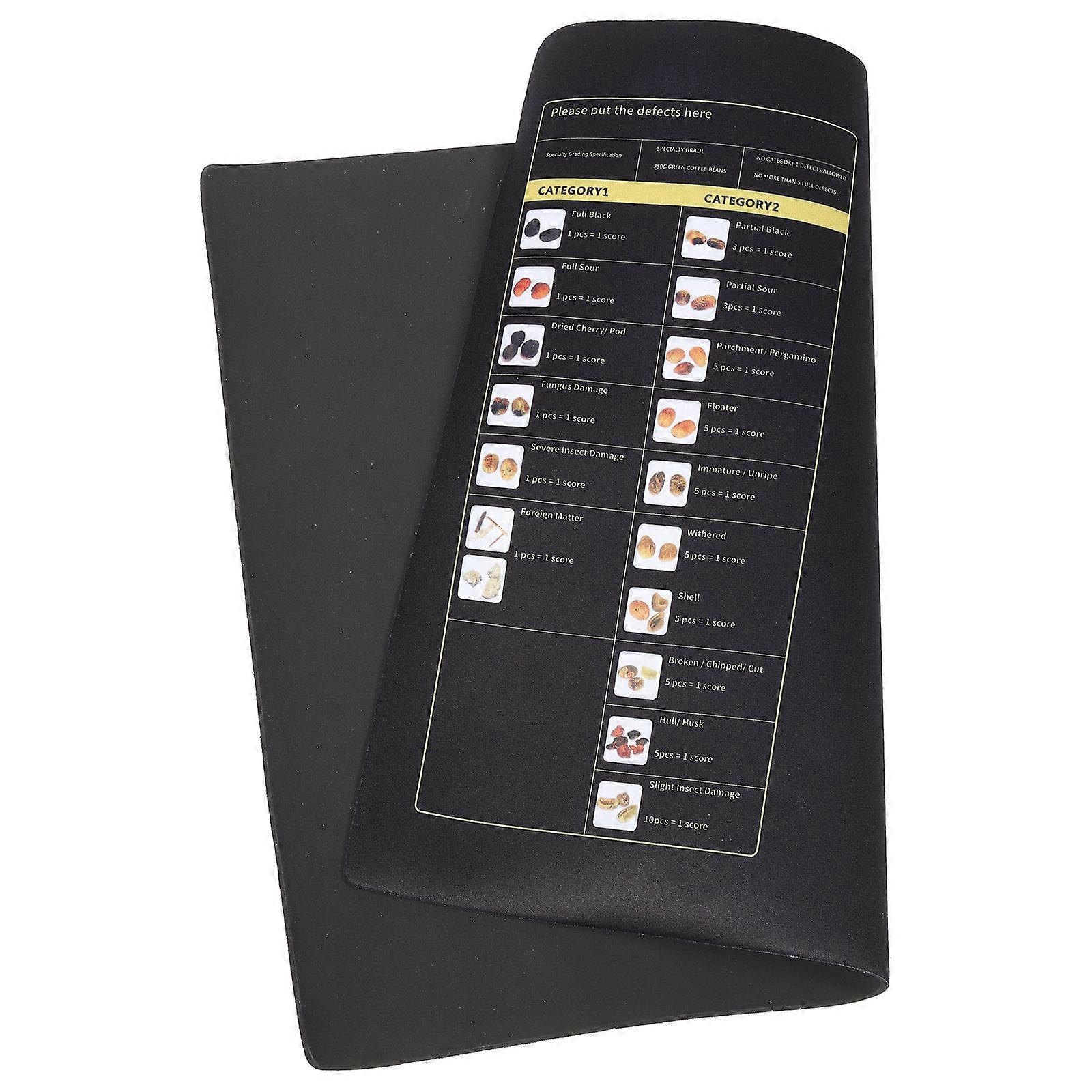 Coffee Bean Sorting Mat with Guide for Easy Identification – Essential Accessory for Coffee Enthusiasts to Enhance Taste