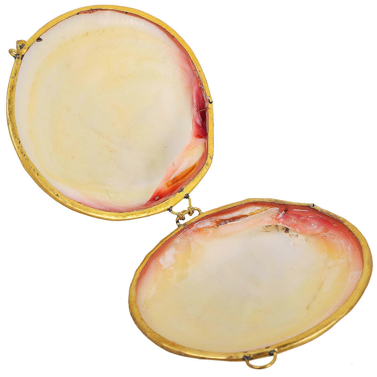 Trinket Storage Box Seashells Storage Box Dressing Table Children 3.14X2.75X1.38IN Seashell 1Set