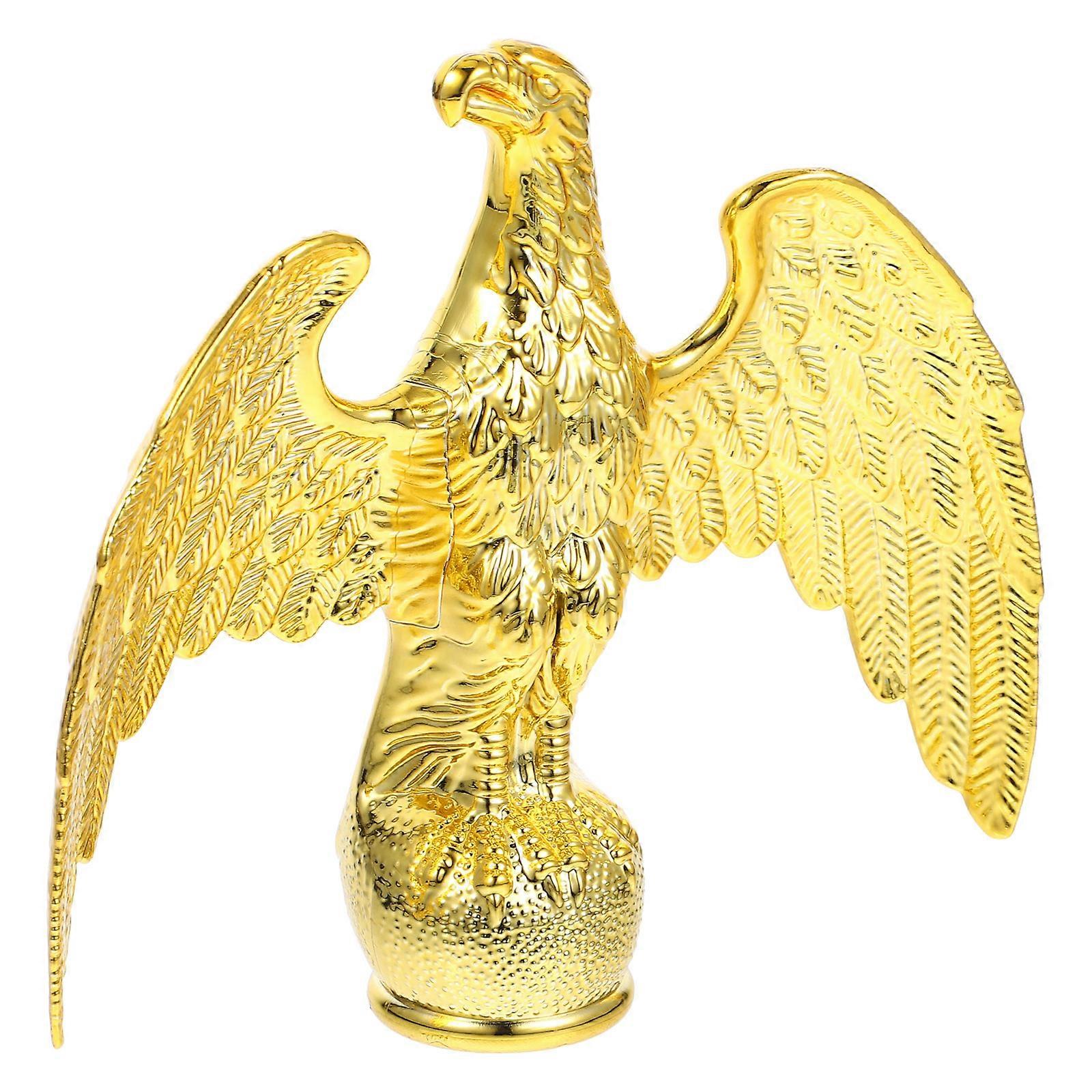 Eagle Shape Flag Durable Eagle Head Ornament for Outdoor Flagpoles Commercial and Public Use Enhances Aesthetic Appeal Replaces Old Flagpole Heads