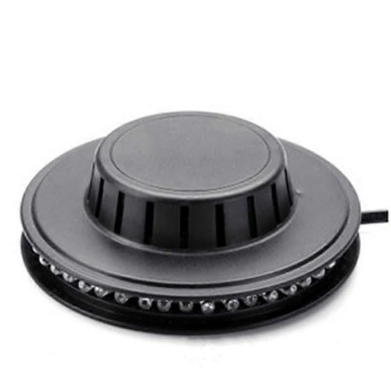 LED Party Light With Music Sensor Colourful RGB Light 48-LED Rotating Wall Light Flashing Stage Light Black