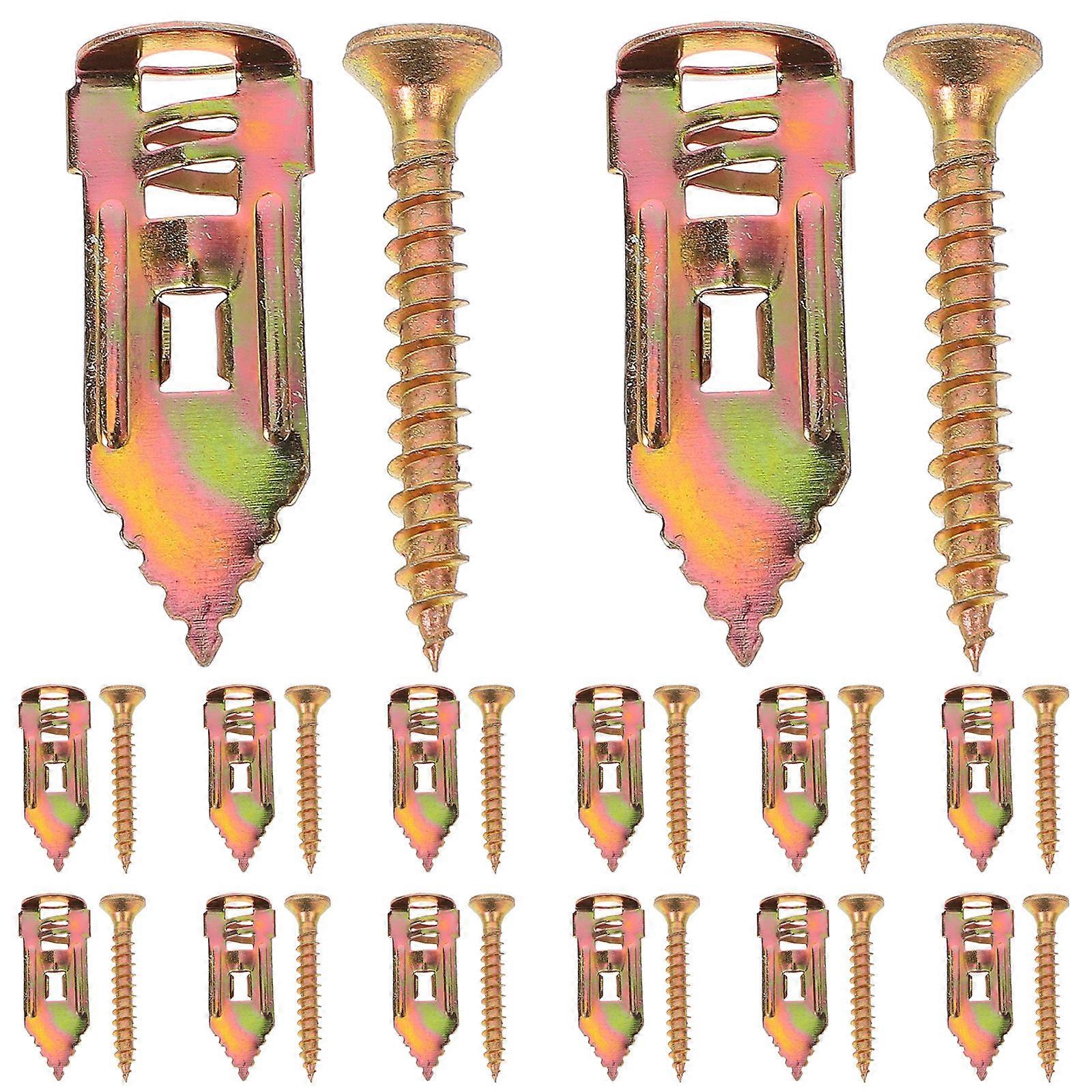Drywall Anchor Screw Multi Function Easy Installation Q235 Carbon Steel Diy Projects 20Sets
