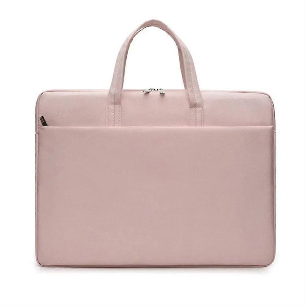 Portable briefcase, waterproof, for business and commuters, large capacity, laptop bag, computer bag, 35.6 cm (14 inches) rose.