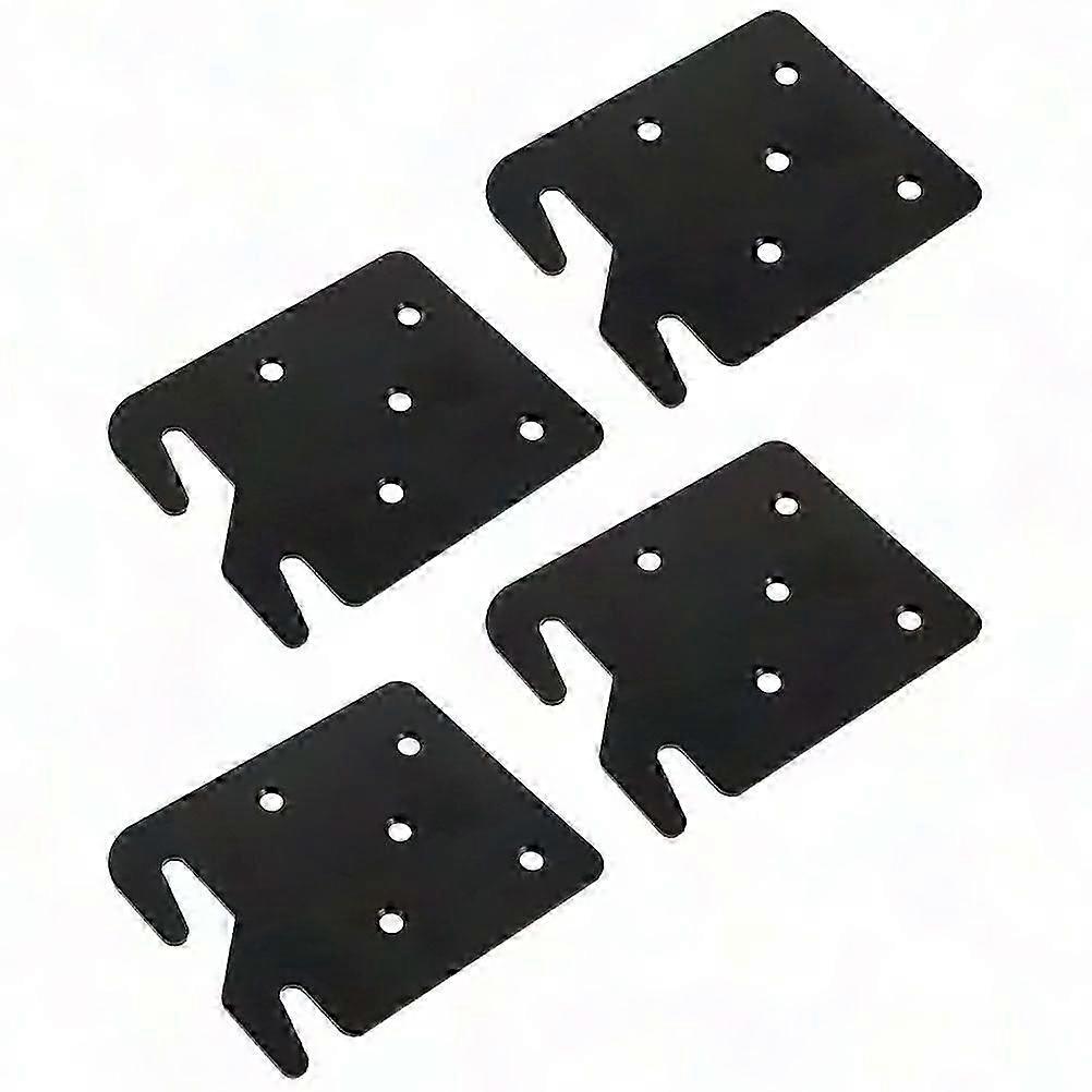 4 Pieces Heavy Duty Bed Rail Connector Bracket