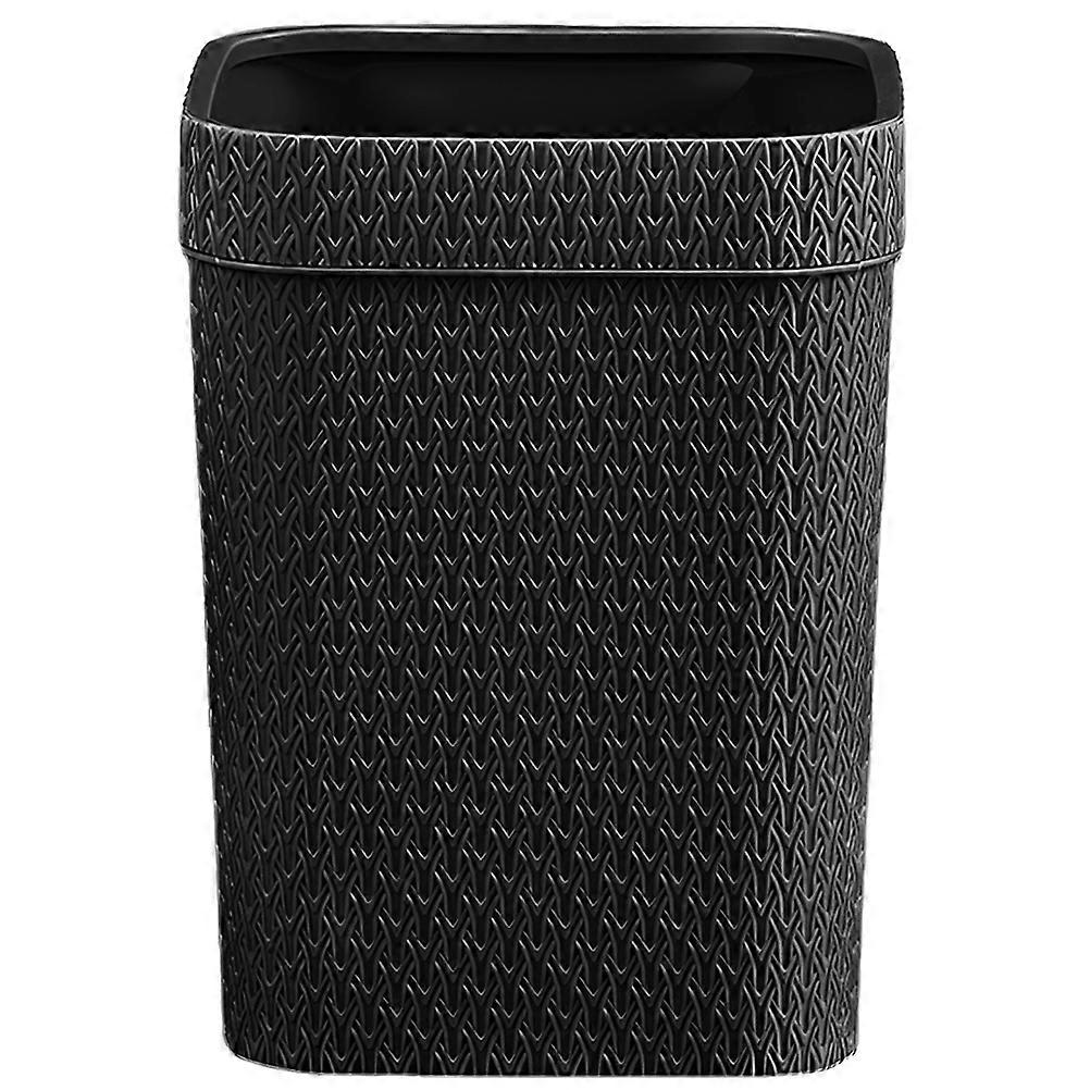 Decorative Rubbish Bin Rounded Rectangle Office Space Garbage Storage 30.00X23.00X23.00CM 1Set