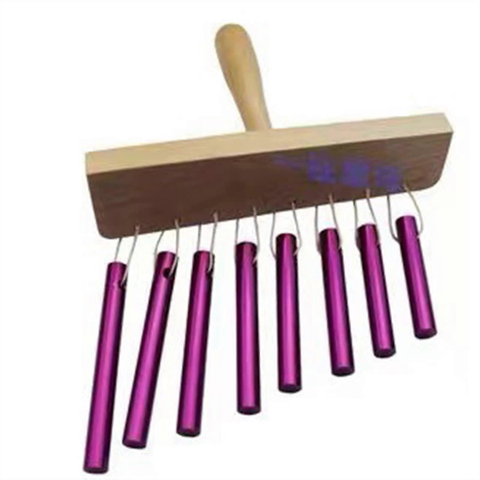 Xylophone Percussion 8-Tone Wind Chime Solid Aluminum Tube Musical Instrument Color 05