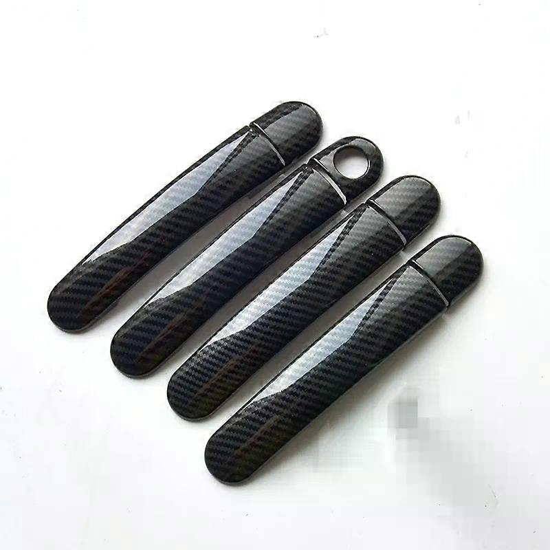 For Seat Toledo MK2 2000 2001 2002 2003 2004 2005 2006 Chrome Carbon Fiber Car Door Handle Covers Car Accessories Stickers