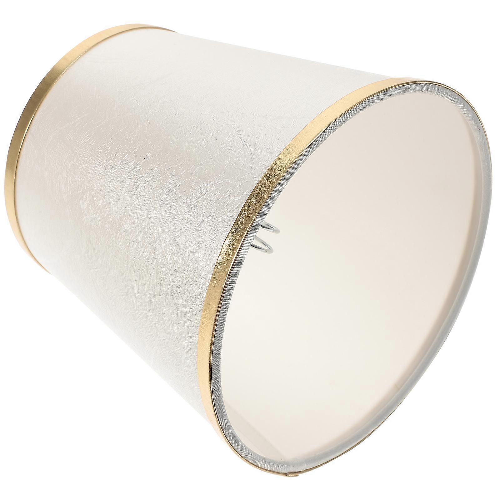 Beige Fabric and Iron Lamp Shade for Decor Soften Light and Highlight Elegance in Any Room 6.3 Inches