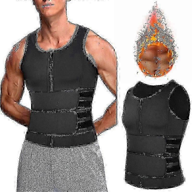 الرجال Shapewear الخصر المدرب العرق سترة تجريب التخسيس الجسم تشكيل ساونا دعوى
