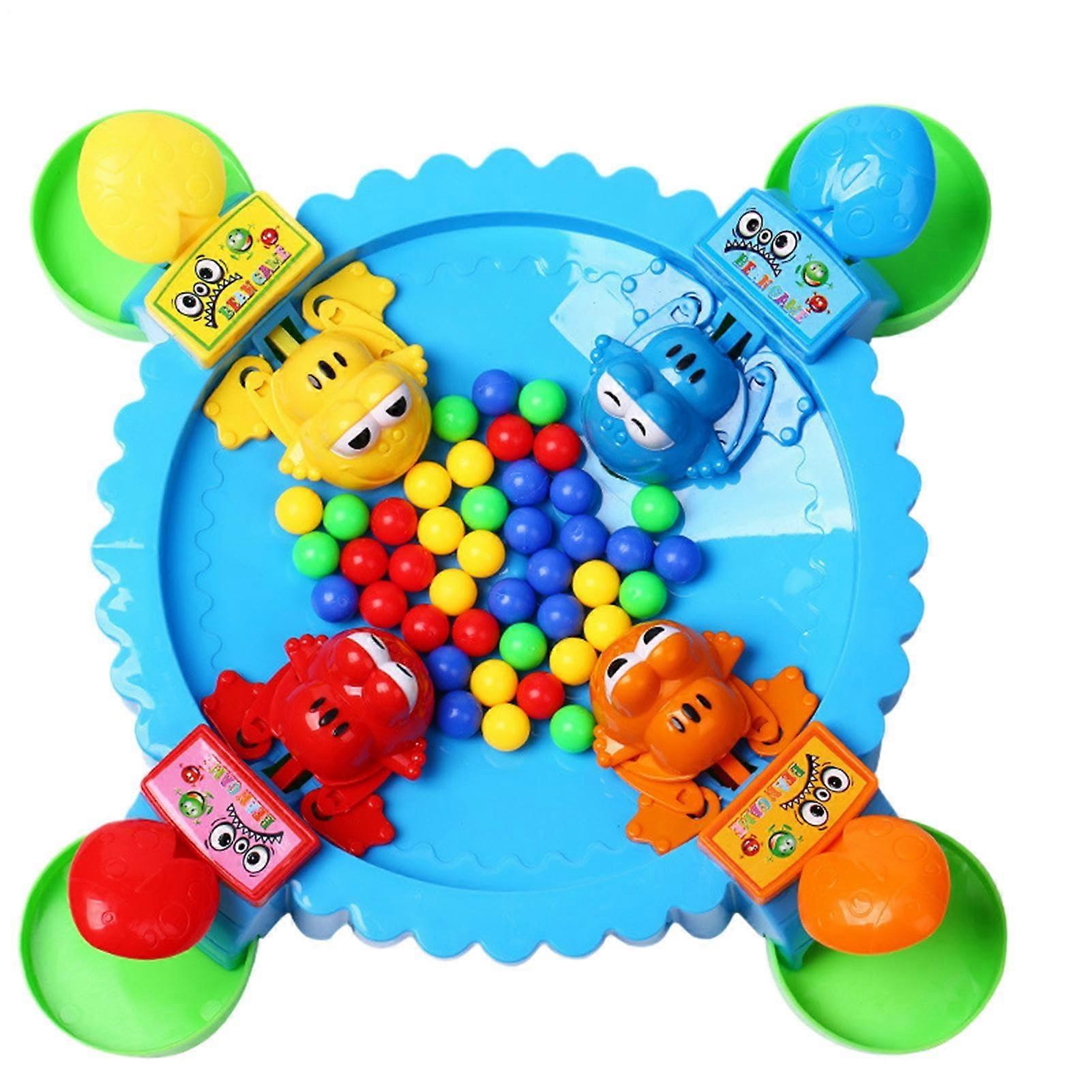 Frog Eating Beads Game, Educational Counting Toy, Colorful Beads Activity