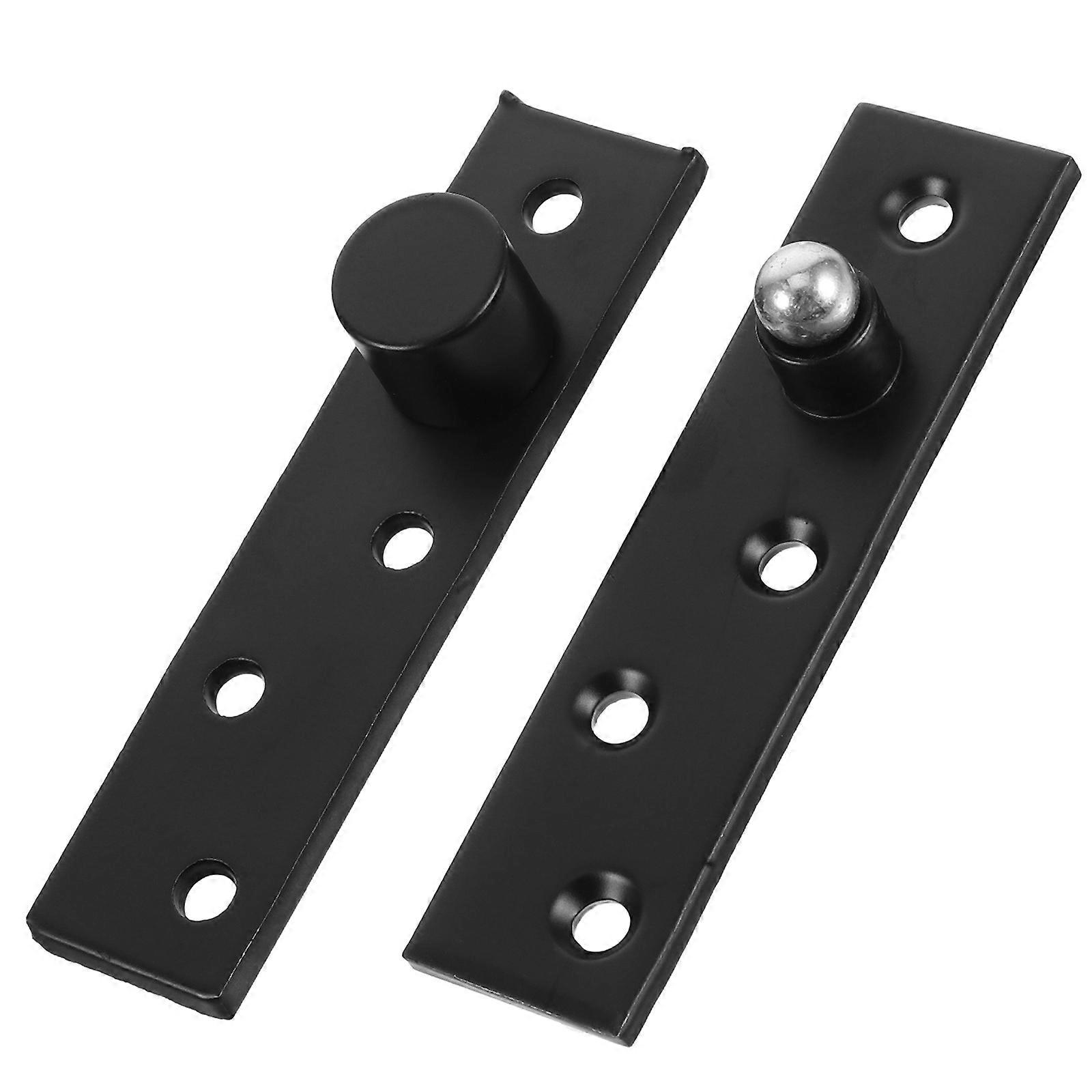Hardware Swinging Pivot Hinge Stainless Steel 360 Degree Rotation Residential Use Black 1Set