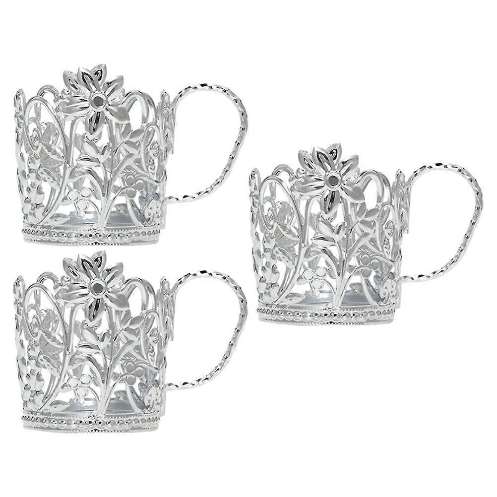 Safe Material Cup Holder Desk Anti-Scalding Organizer Rack For Home Use Simple Design 3Pcs