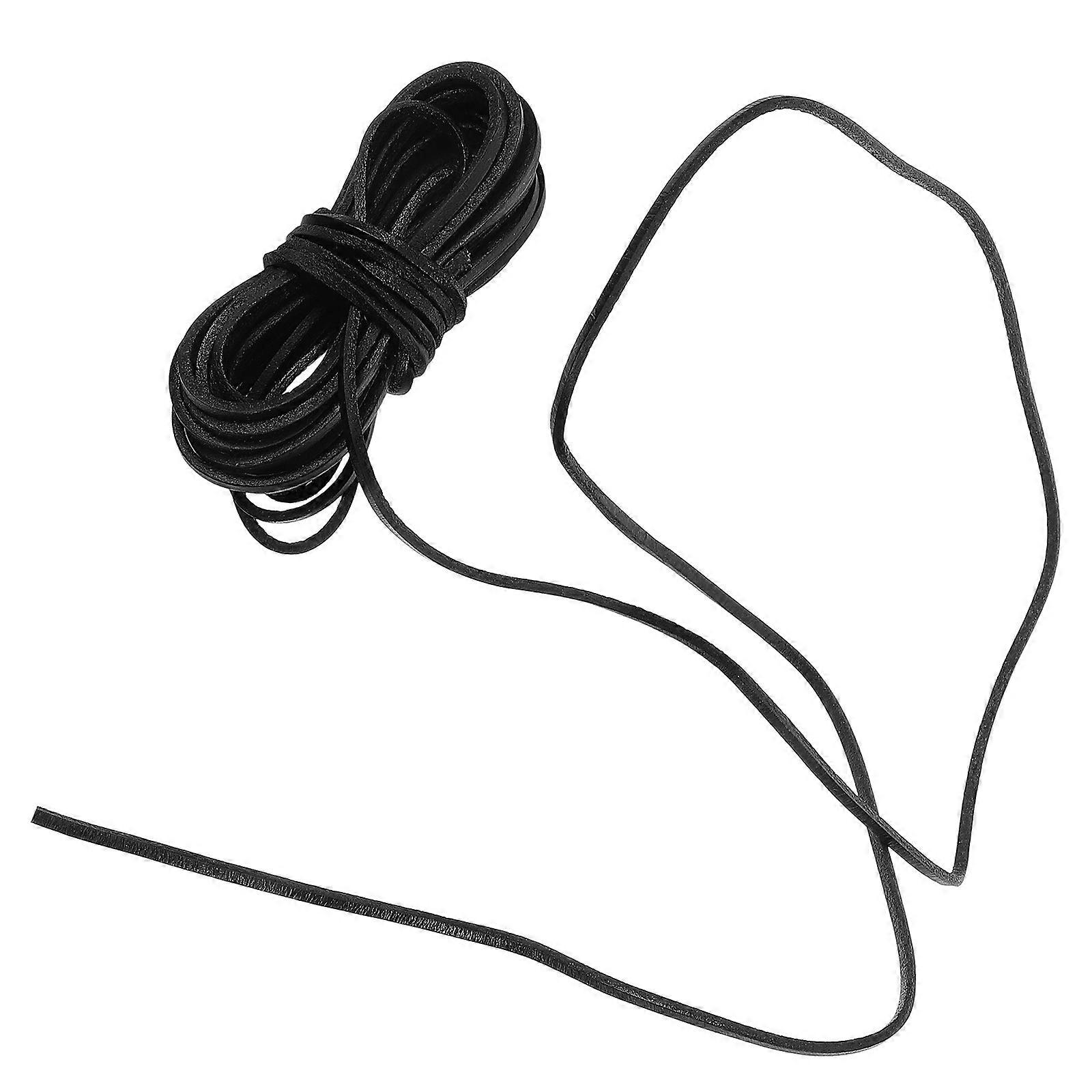 Black Synthetic Strips for DIY Crafts and Jewelry Making Perfect for Keychains and Accessories 1 Roll