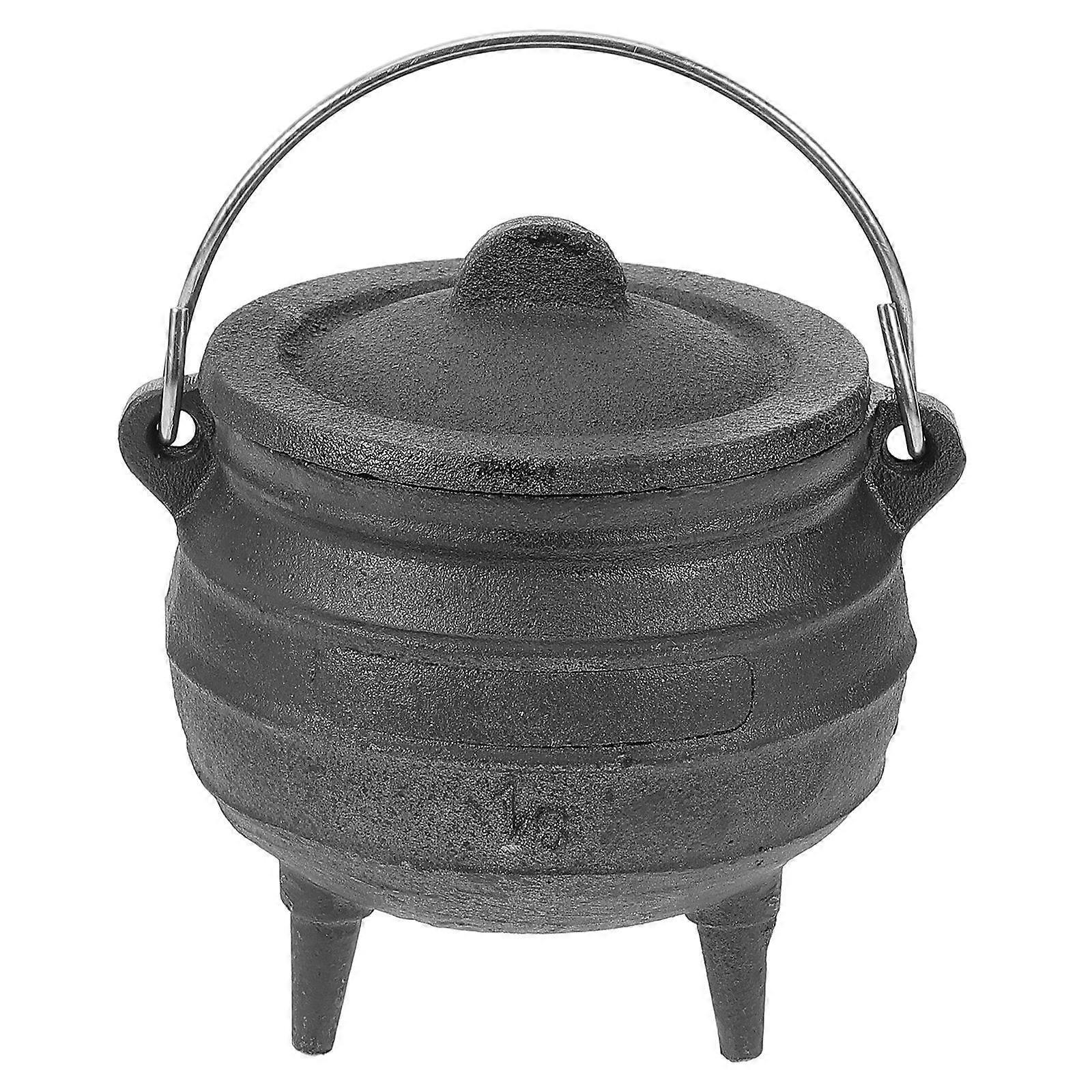 Golden Pot Model Sacrificial Witch Pot for Halloween 1 Set Cast Iron Prop