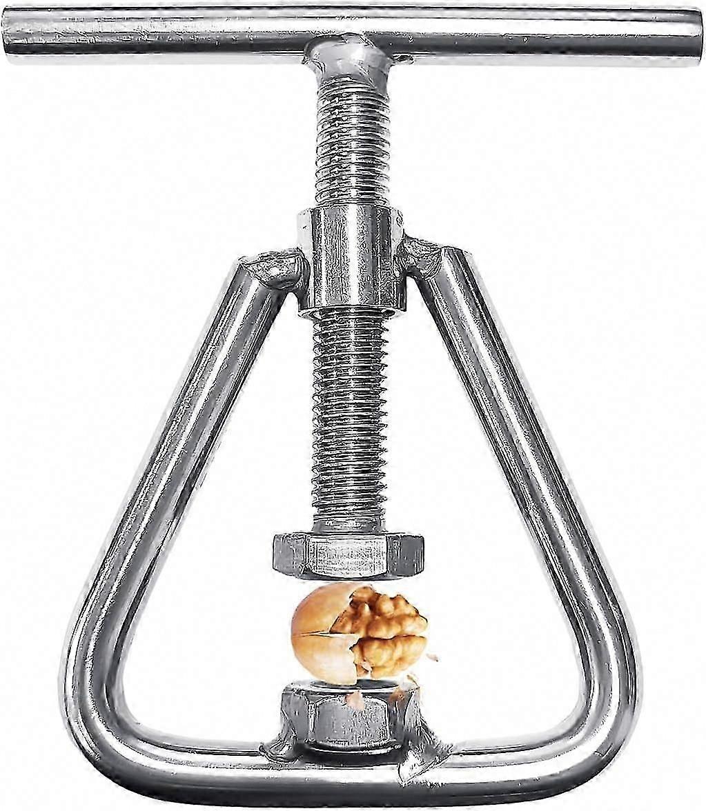 Stainless Steel Nutcracker & Bottle Opener - Multi-Function Nut Chopper for Chestnuts