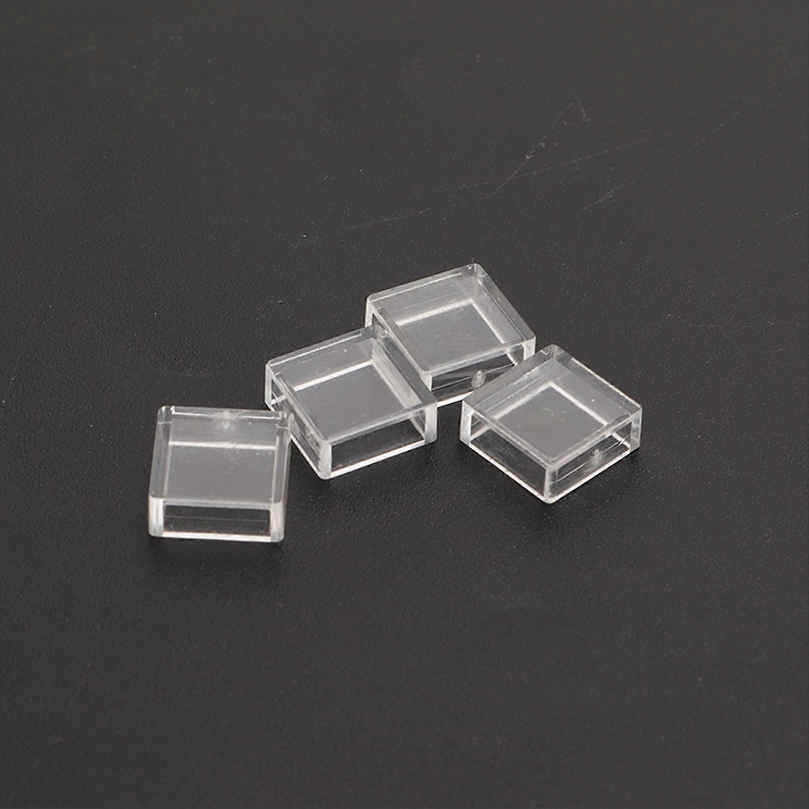 100Pcs Tactile Switch Cover Tact Touch Button Cap Square Transparent ABS Set Kit 