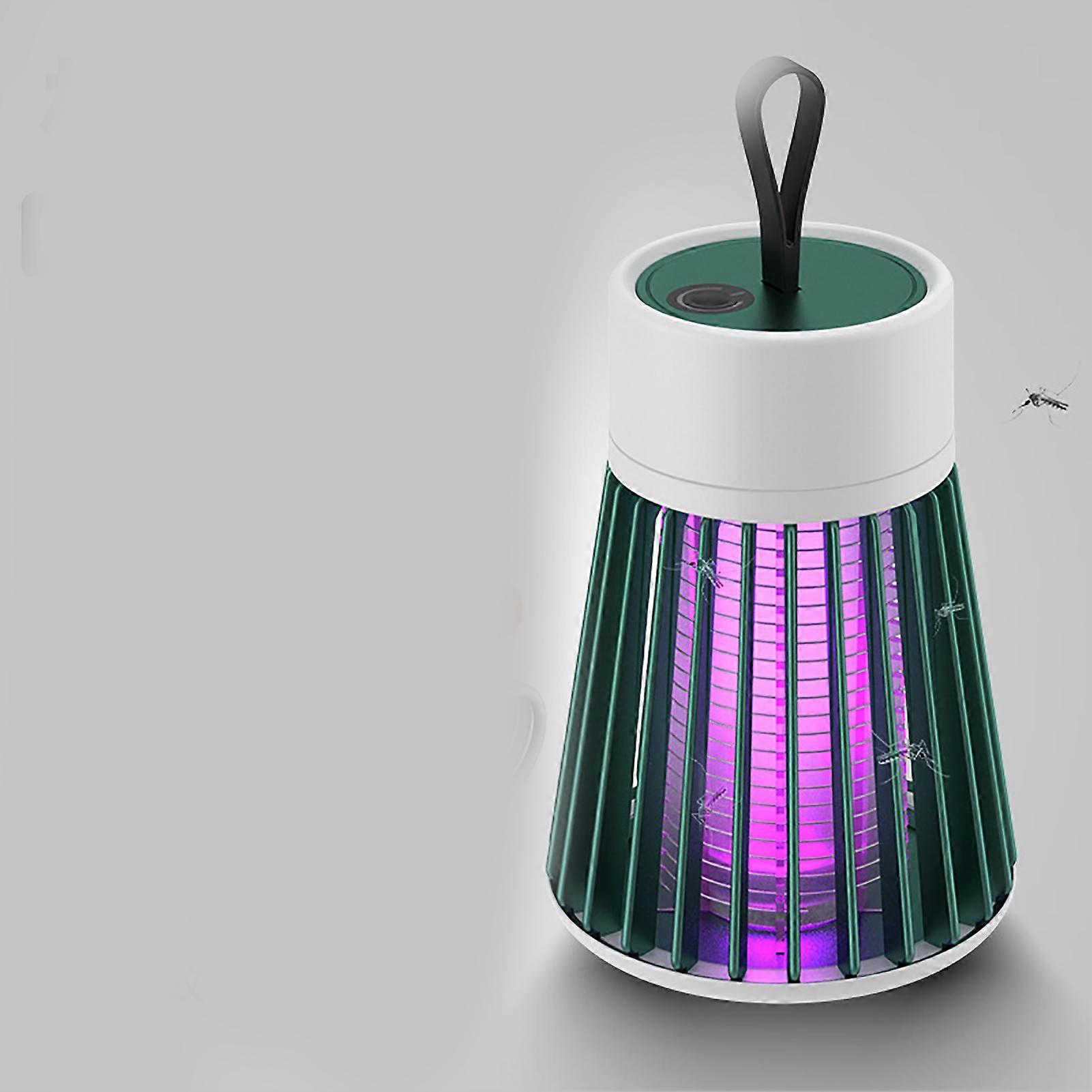Mosquito Killer Lamp Low Noise Low Radiation USB Charging Multifunctional Portable Mosquito Lamp for Home Camping(Green Ultimate Edition [Charging Mo