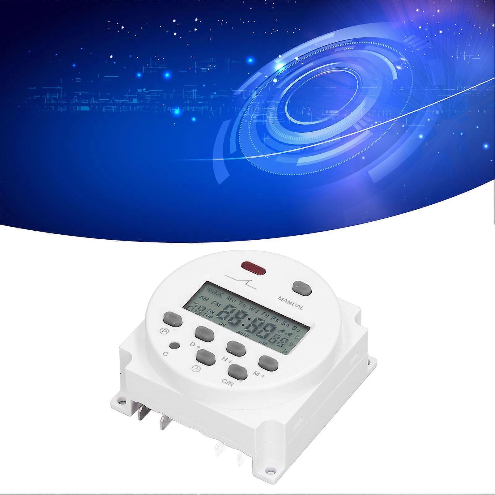Electronic Timer Programmable LCD Digital Time Control Relay Switch 16 On 16 Off Cn101ADC12V 