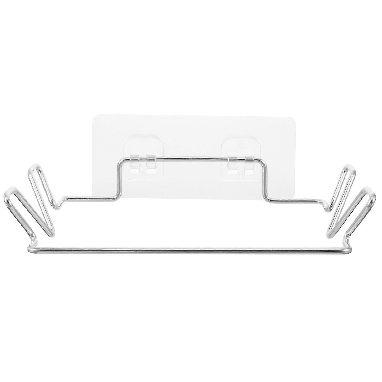 Stainless Steel Garbage Bag Rack for Home Use White Easy to Install and .8 x 4.5 x 3.2 inches