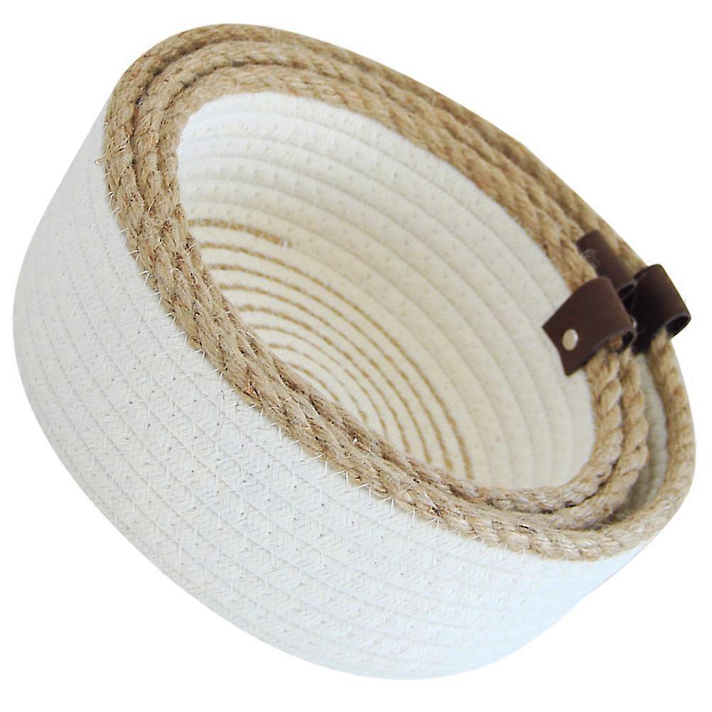 Woven Storage Baskets for Storage 3Pcs Cotton Rope Beige Organizing Baskets