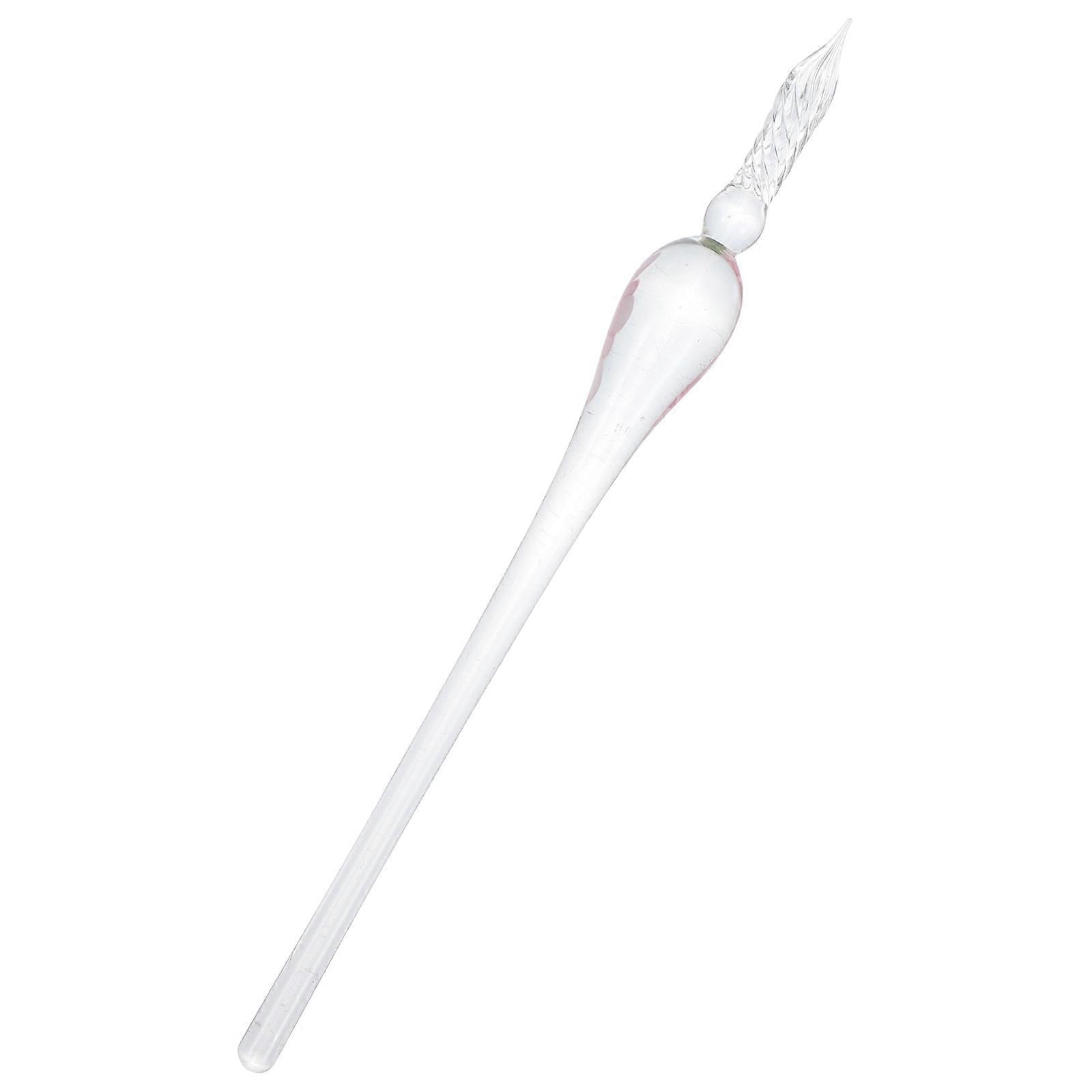 Hemoton Novelty Dip Pen Multi Function Glass Pen Elegant Design