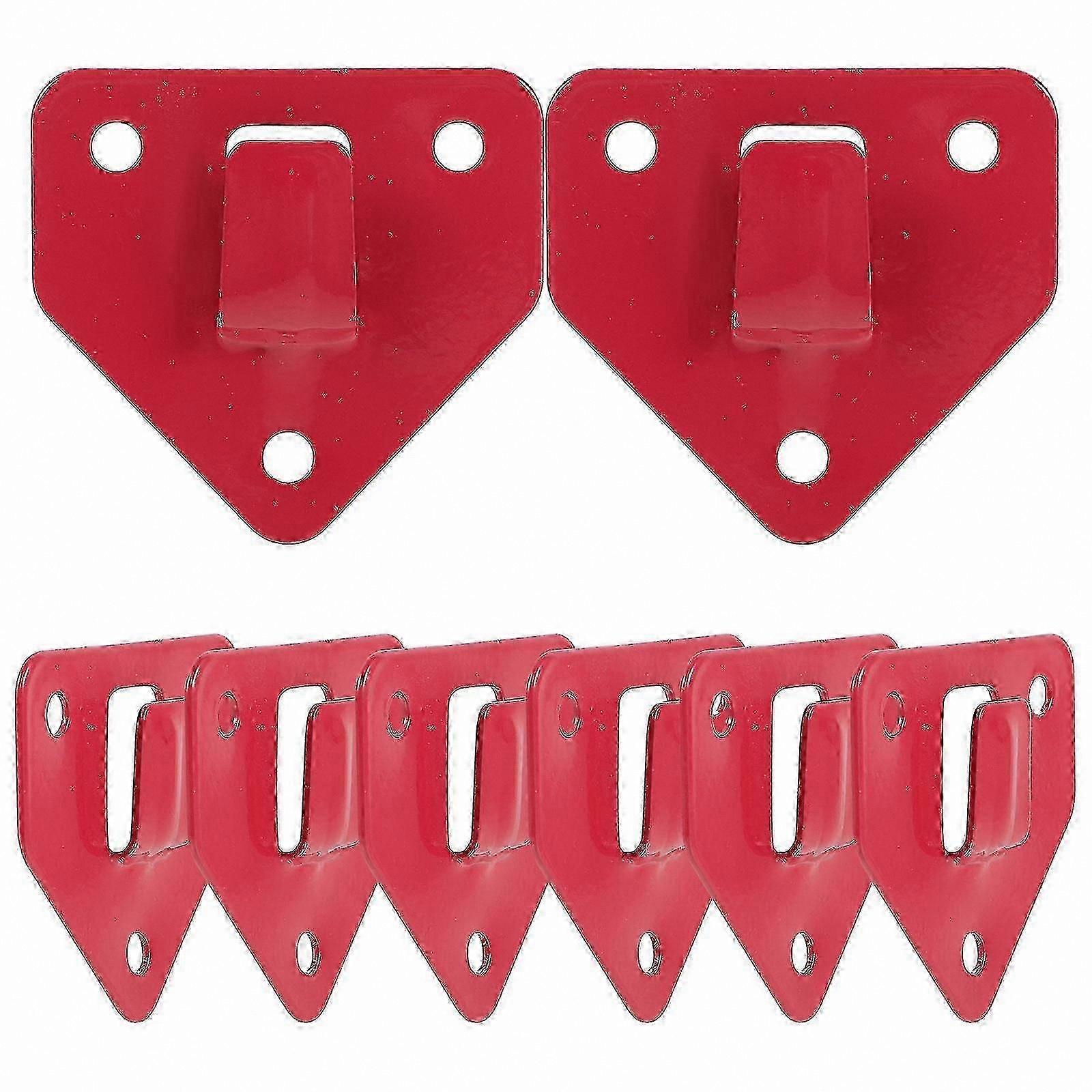 Heavy Duty Wall Mount Fire Extinguisher Holder with 8 Hooks for Secure Storage