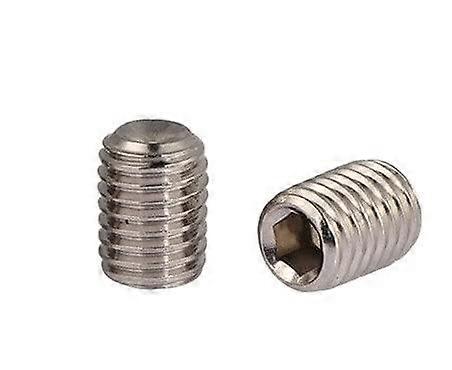 304 Stainless Steel Socket Head Cup Point Set Screws M1.6 M2 M2.5 Threaded Pins 35mm (5 Pcs) with Concave End