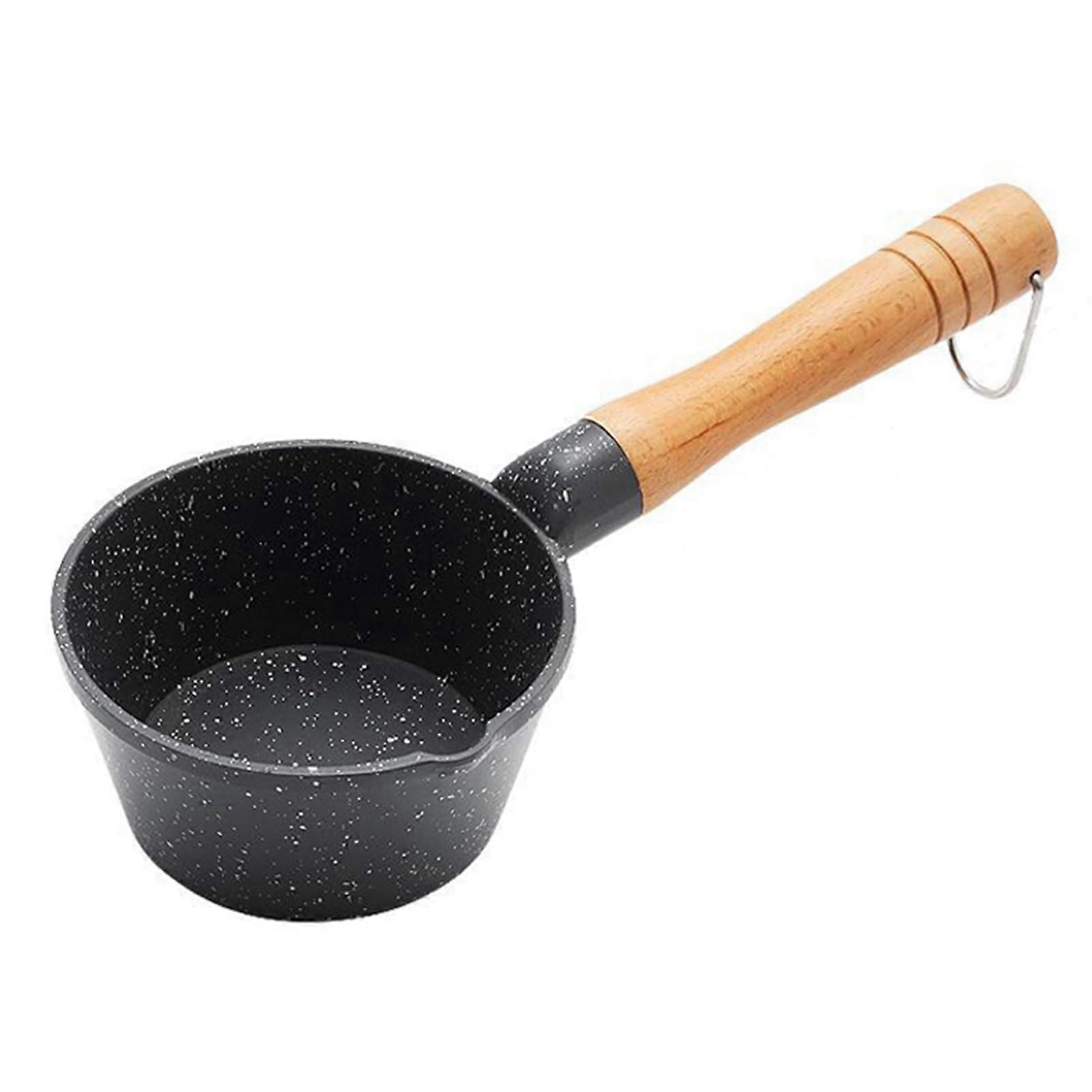 Mini Sauce Pan, Small Pot with Maifanit with Handle, Milk Warmer, Mini Butter Melting Pot, Small, Versatile for Kitchen at Home or Restaurant