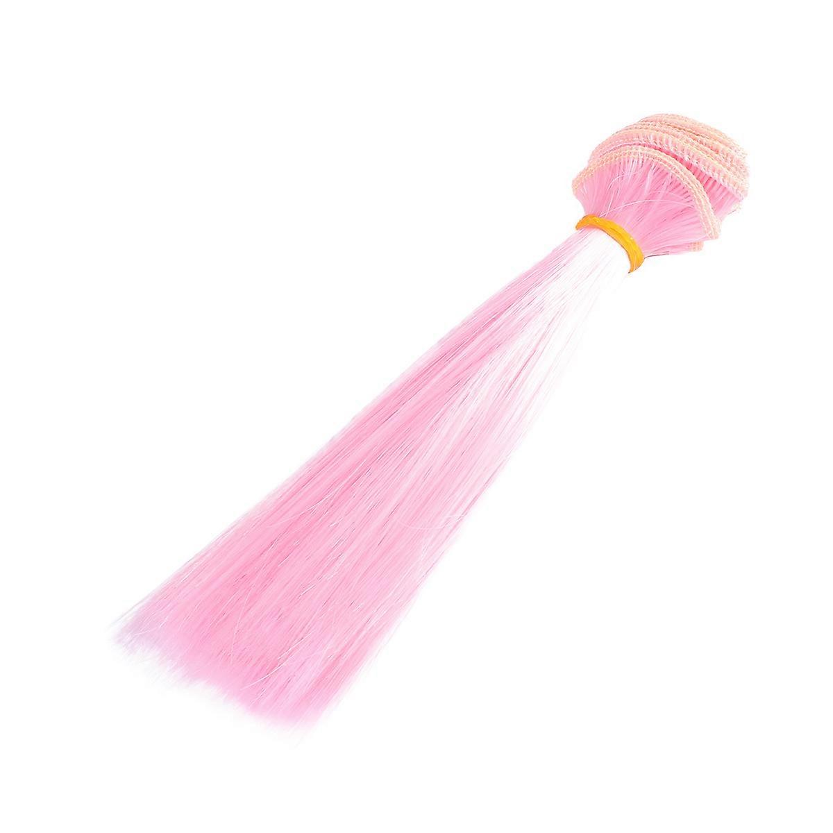 Synthetic Fiber Wig for Creative Projects, Straight Hair with Elastic Band, Sturdy Design