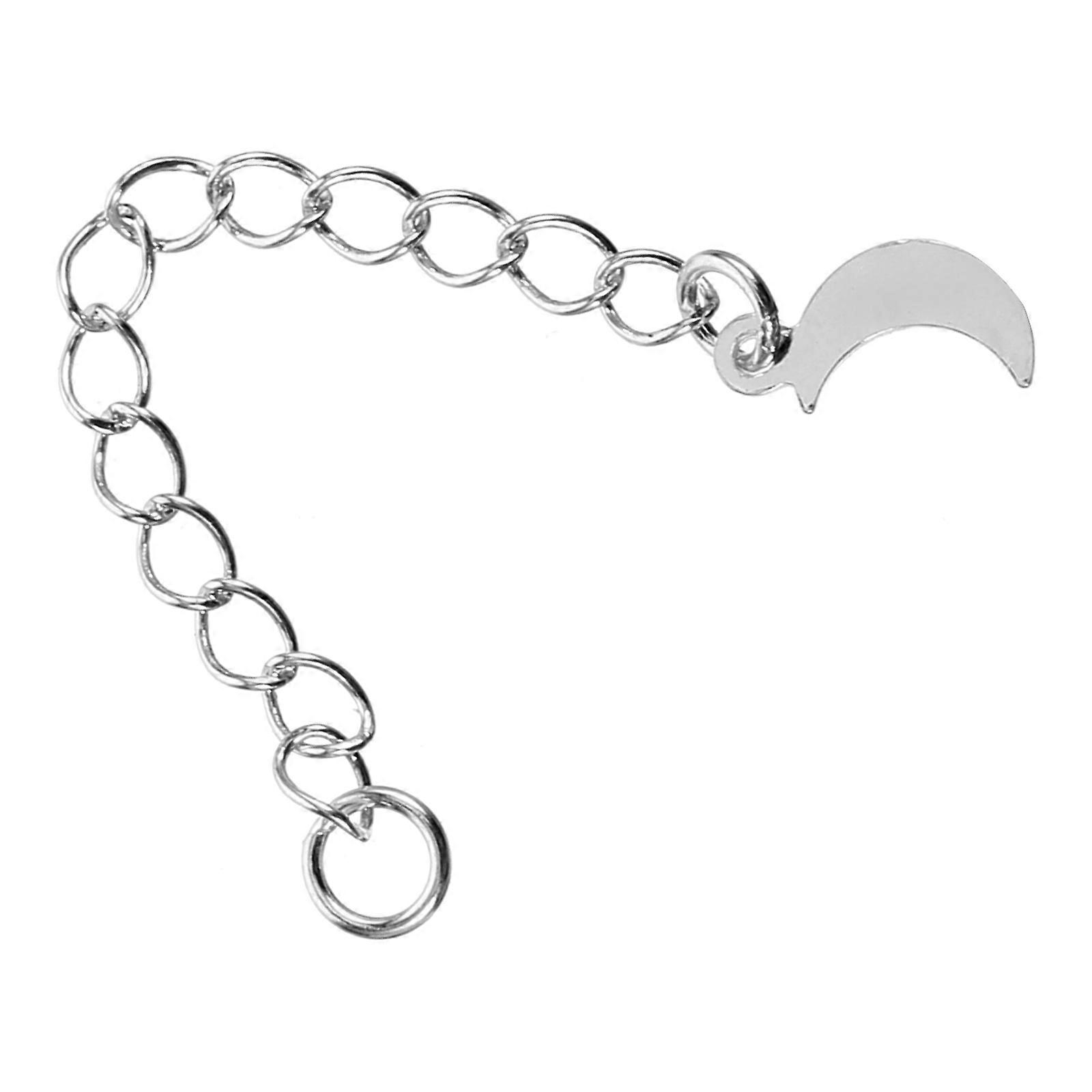 Silver Necklace Extender Chains for DIY Jewelry Making with Synthetic Material Practical Design