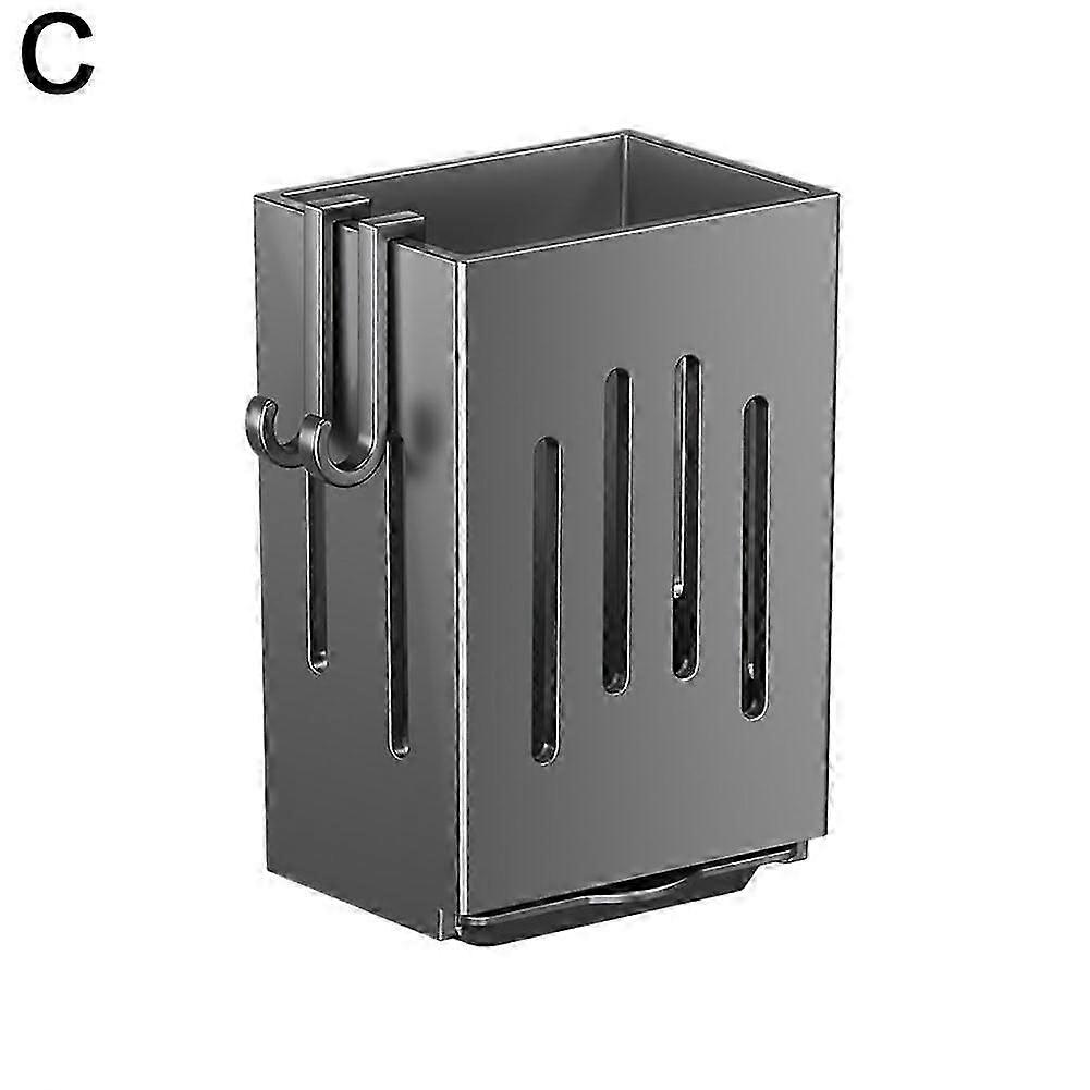 حامل عيدان المطبخ المثبت على الحائط حامل تخزين صينية رف التصريف عالي الجودة