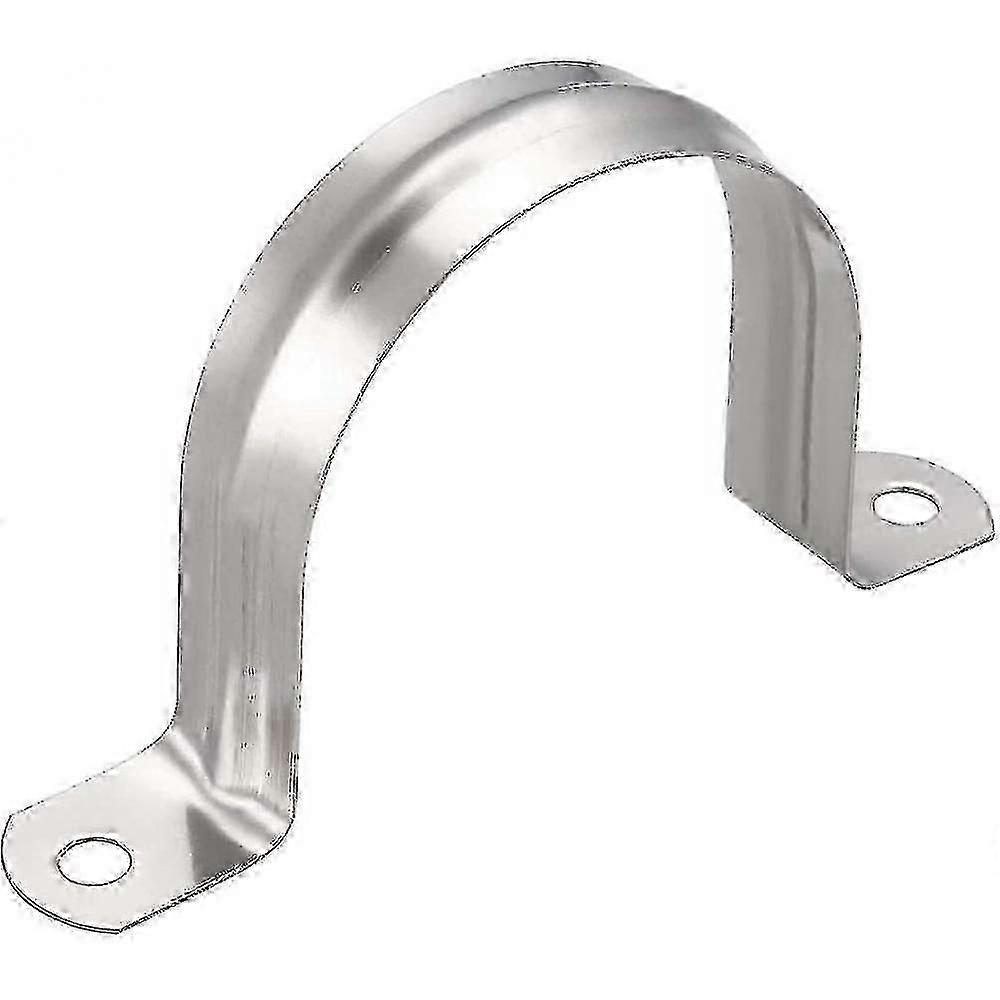 15 Pcs 60mm Pipe Clamp 304 Stainless Steel U Type Pipe Clamp Fixing Clamp Of Conduit, Pipe And Cable Pipe Bracket (15, M60) OXQ