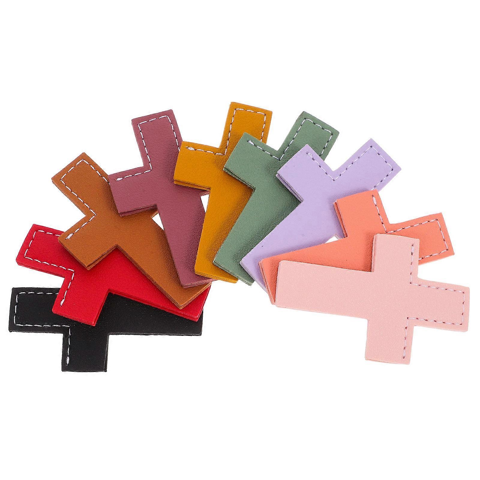 Versatile Use Assorted Color Cross Bookmark Page Markers For Reading Books Notebooks 9Pcs Quick Reference