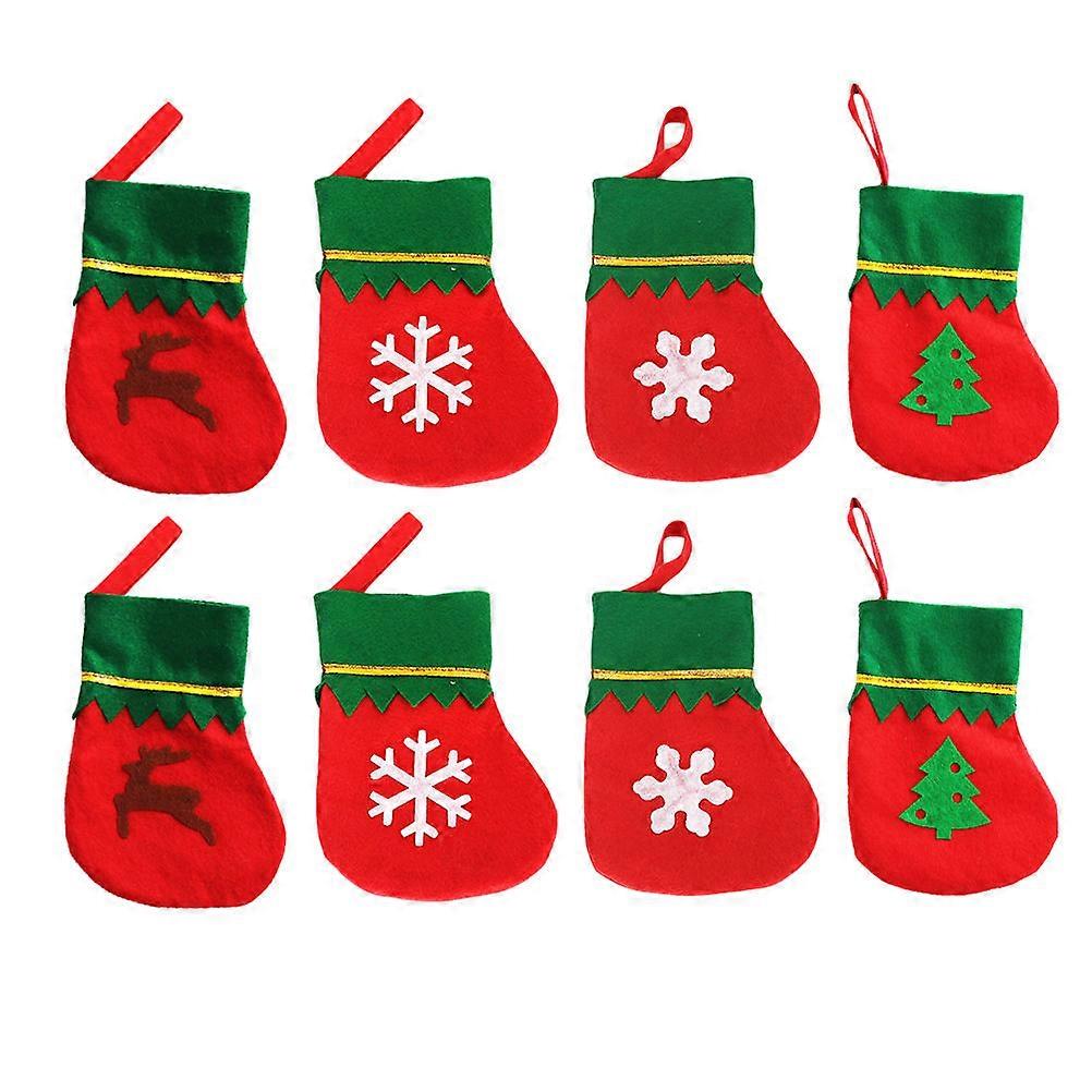 Stylish 8Pcs Silverware Organizer In Red Ideal For Christmas Gatherings To Provide Cutlery Protection And Table Setting