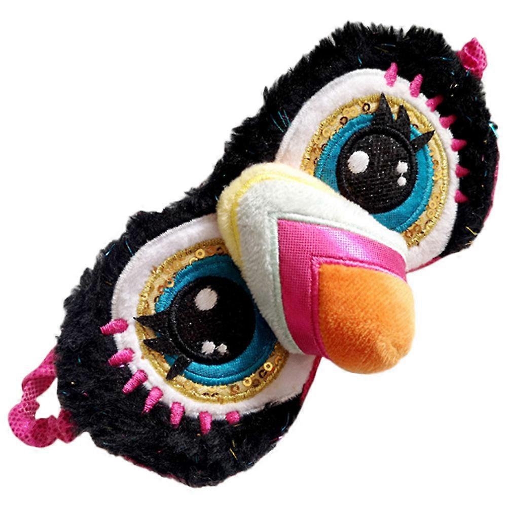 Cute Cartoon Sleep Mask for Light Sensitivity – Comfortable Eye Mask for Travel, Home, Office, and Sleepovers with Elastic Band