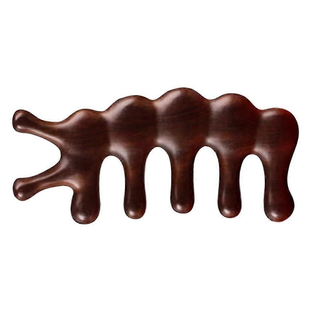 Sandalwood Wide Tooth Scalp Massage Comb for Men – Acupoint Therapy Tool for Headaches, Improved Circulation, Hair Growth, and Dandruff Care