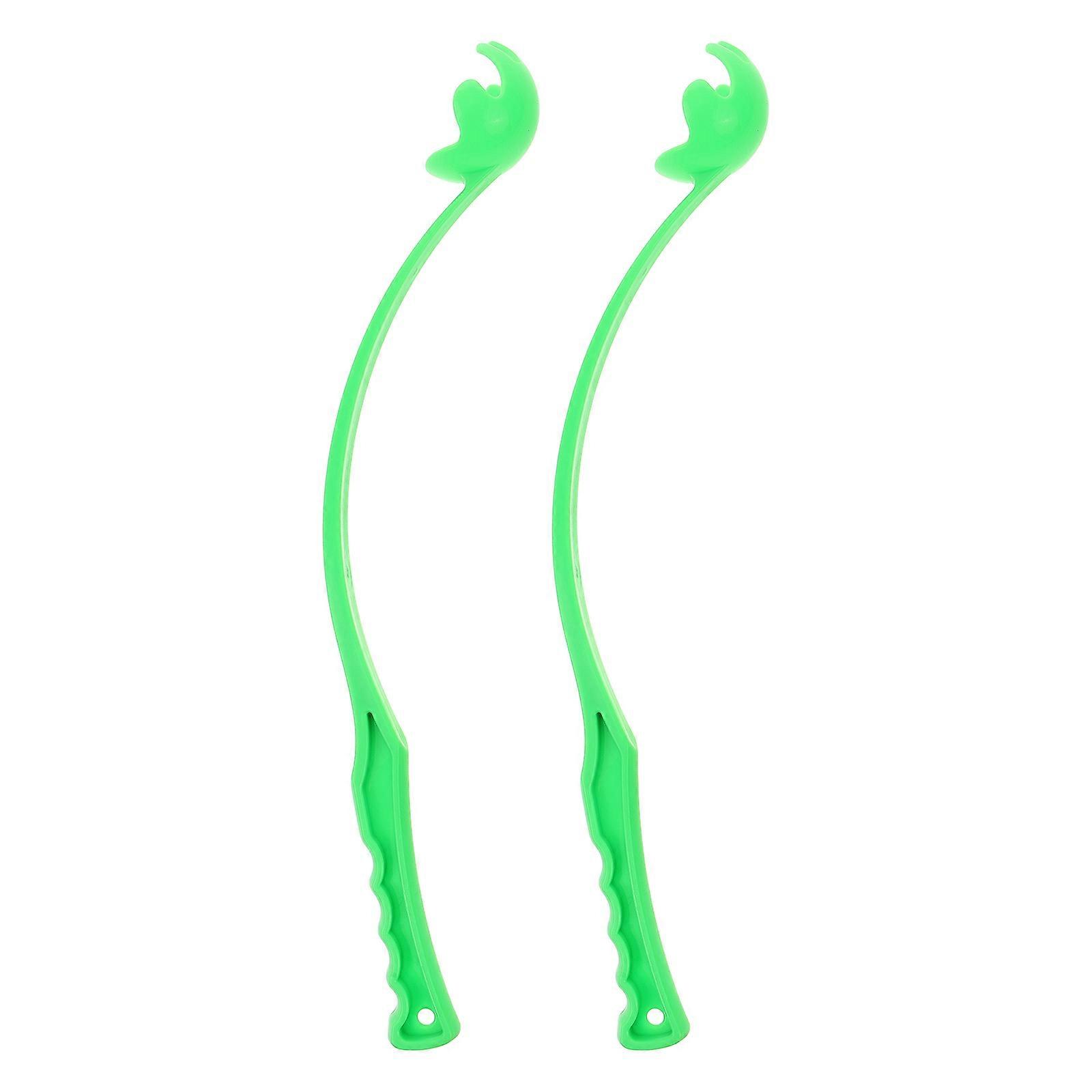 Pet Ball Launcher 2pcs   Easy to Use Dog Exercise Training Tool with Long Handle, Bright Color, Durable Design to Improve Agility and Reaction