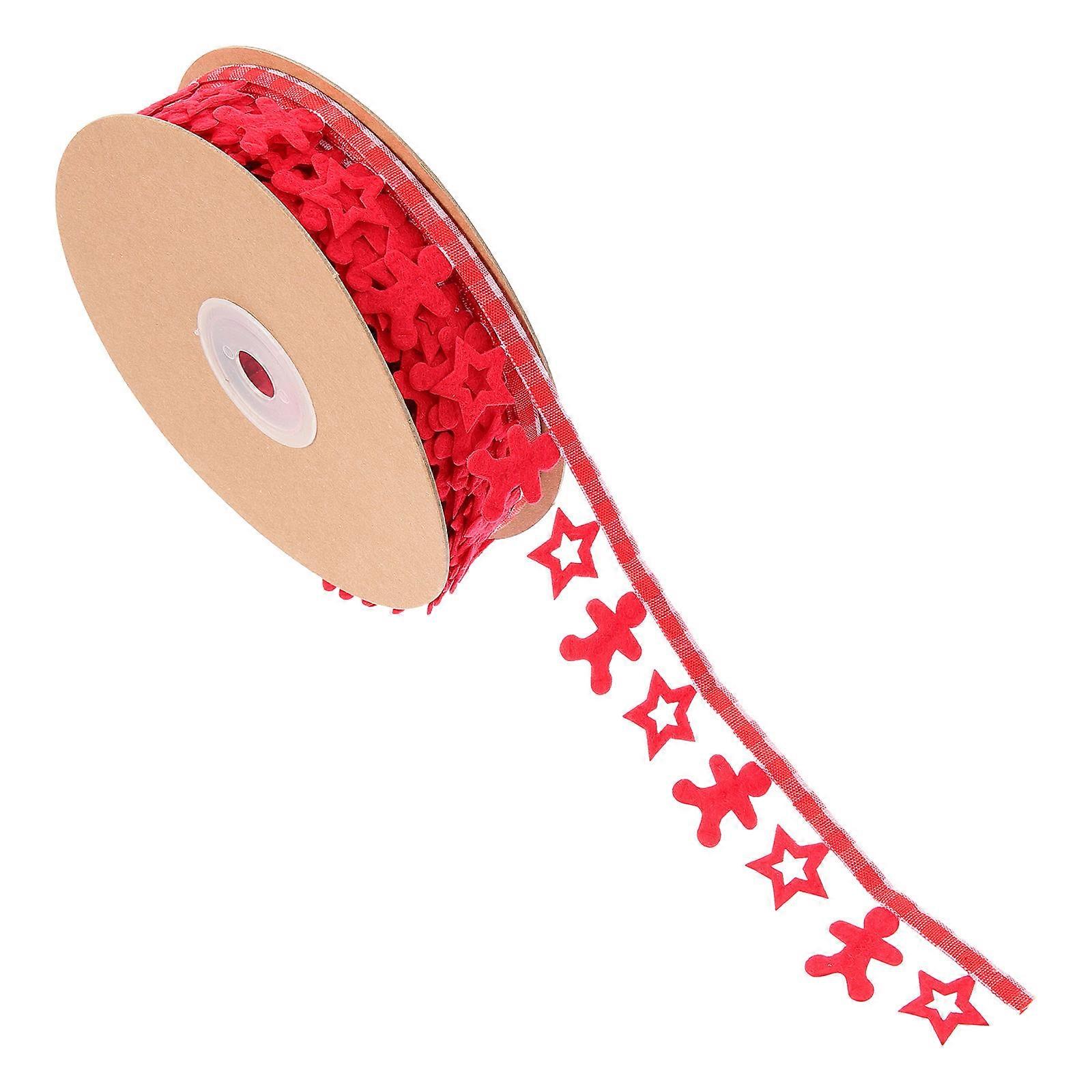 Embossed Texture Wrapping Ribbon For Christmas And Holiday Season Gift Wrapping 1 Roll