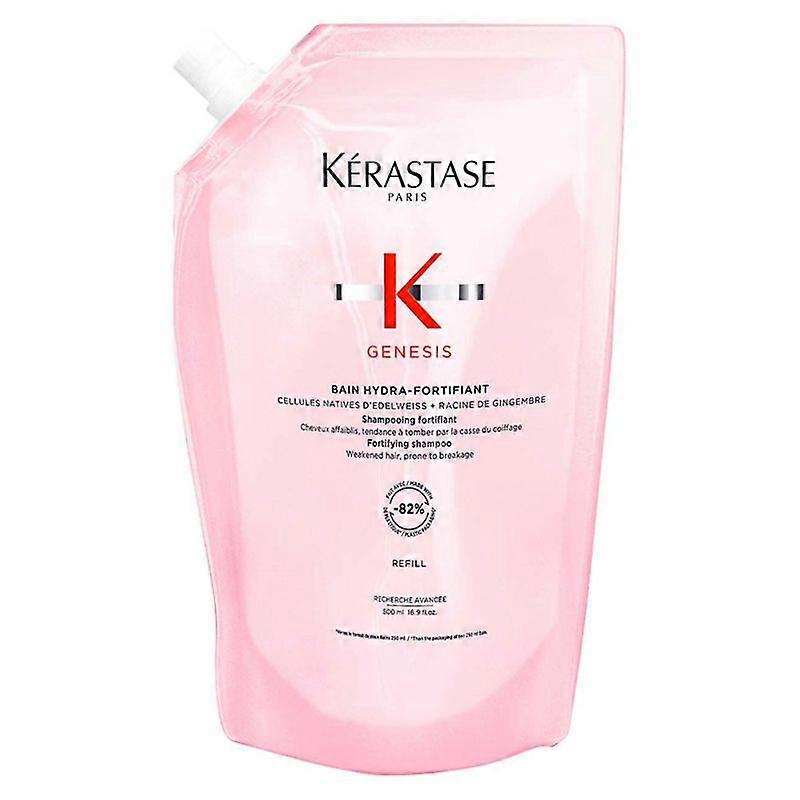 Kerastase Genesis Hydra-Fortifiant Shampoo Refill Pouch, to Protect from Hair Fall with Ginger Root & Edelweiss Flower 500ml