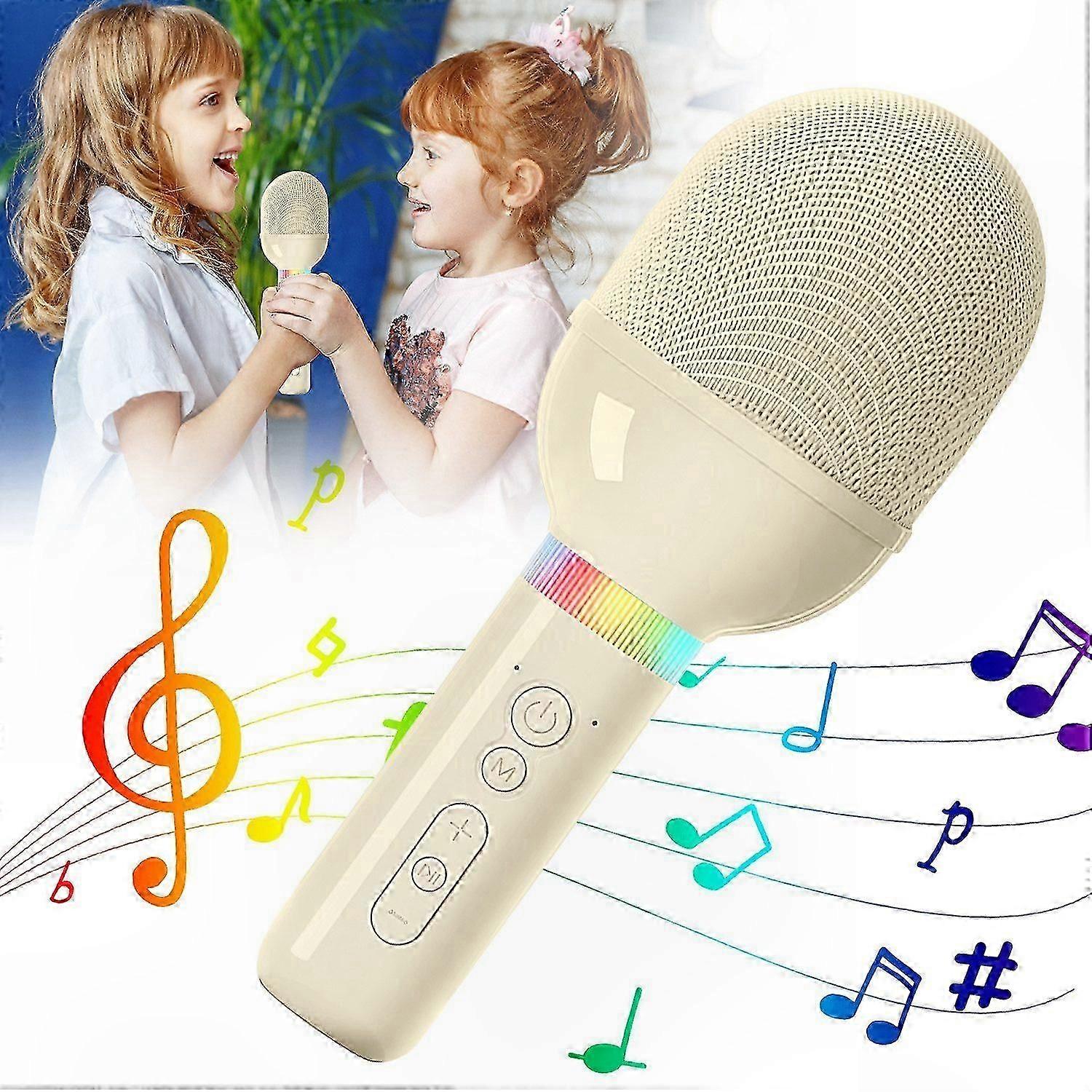 Wireless Karaoke Microphone for Kids, Fun Singing Toy Gift with Microfono Feature
