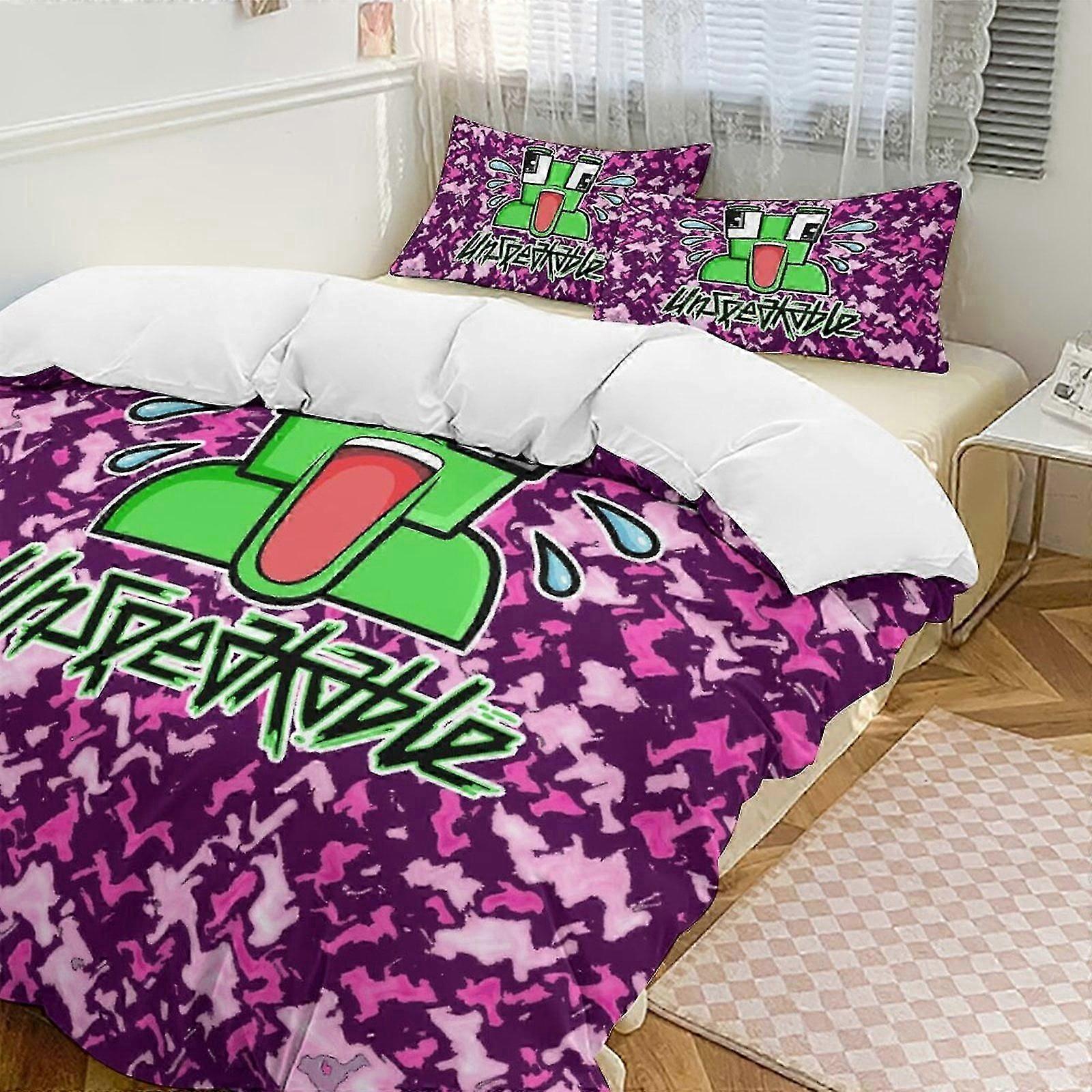 v7410 Bed Sheets Bedding Rose Red Unspeakable Comforter Set Soft 3 Pcs Twin Bedding Sets Thicken for All Season, 1 Comforter 2 Pillow Shams Bed She