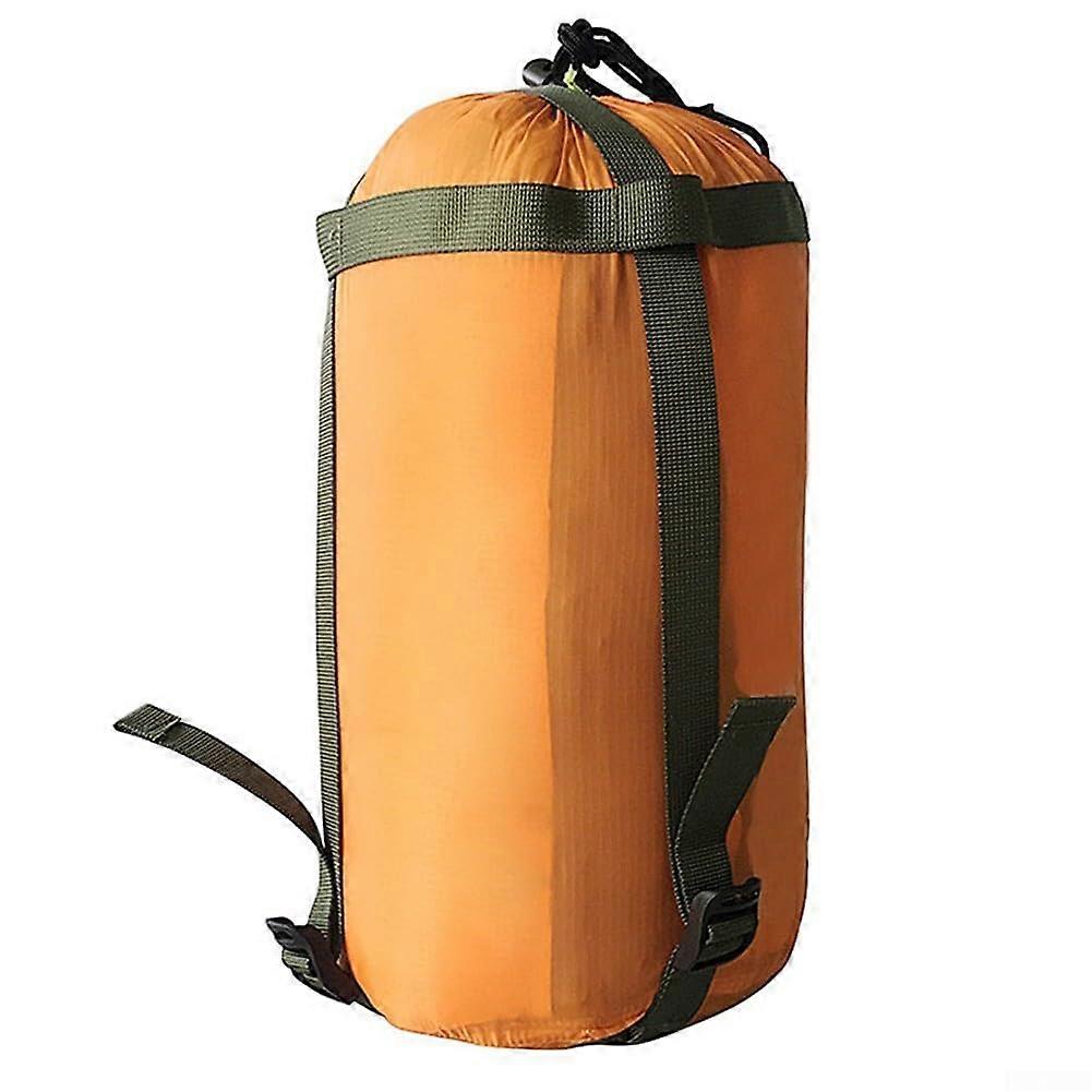 Compact Sleeping Bag, Compression Sack, Easy Access, Multiple Colours (Orange)