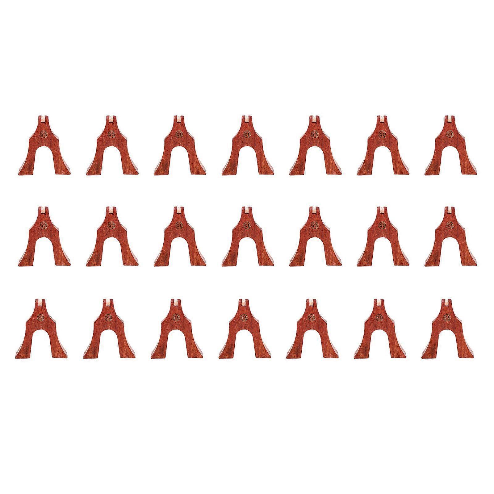 21 Pcs Guzheng Bridges Guzheng Accessoires D’installation Guzheng Fournitures (Brun Clair)