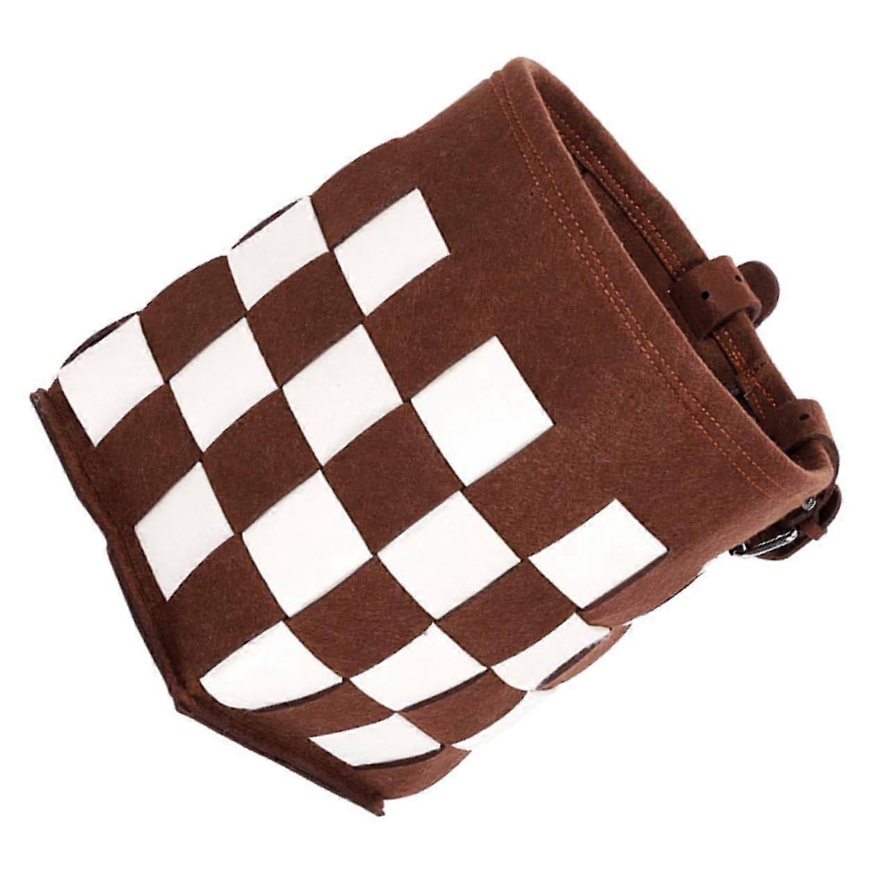 Portable Felt Bike Basket Front Detachable for Scooters Stable Storage