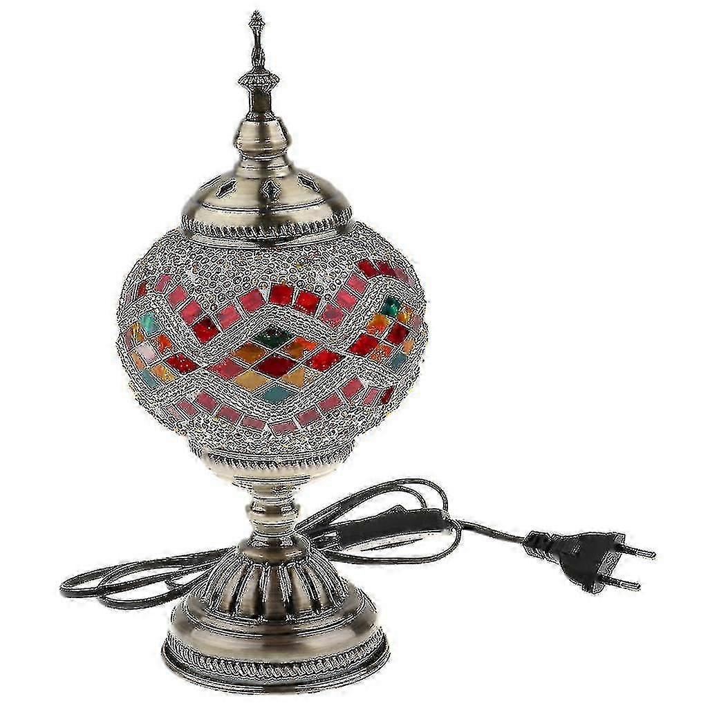 Handmade Turkish Moroccan Mosaic Style Table Desk Bedside Lamp Eu Plug 4
