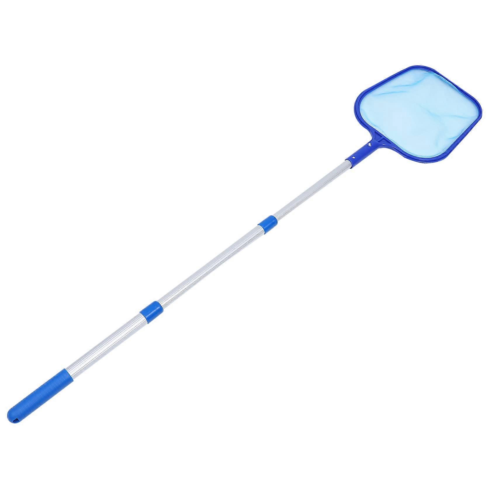 1 Telescopic net pole aluminum cleaning skimmer catcher tool net plastic pp blue