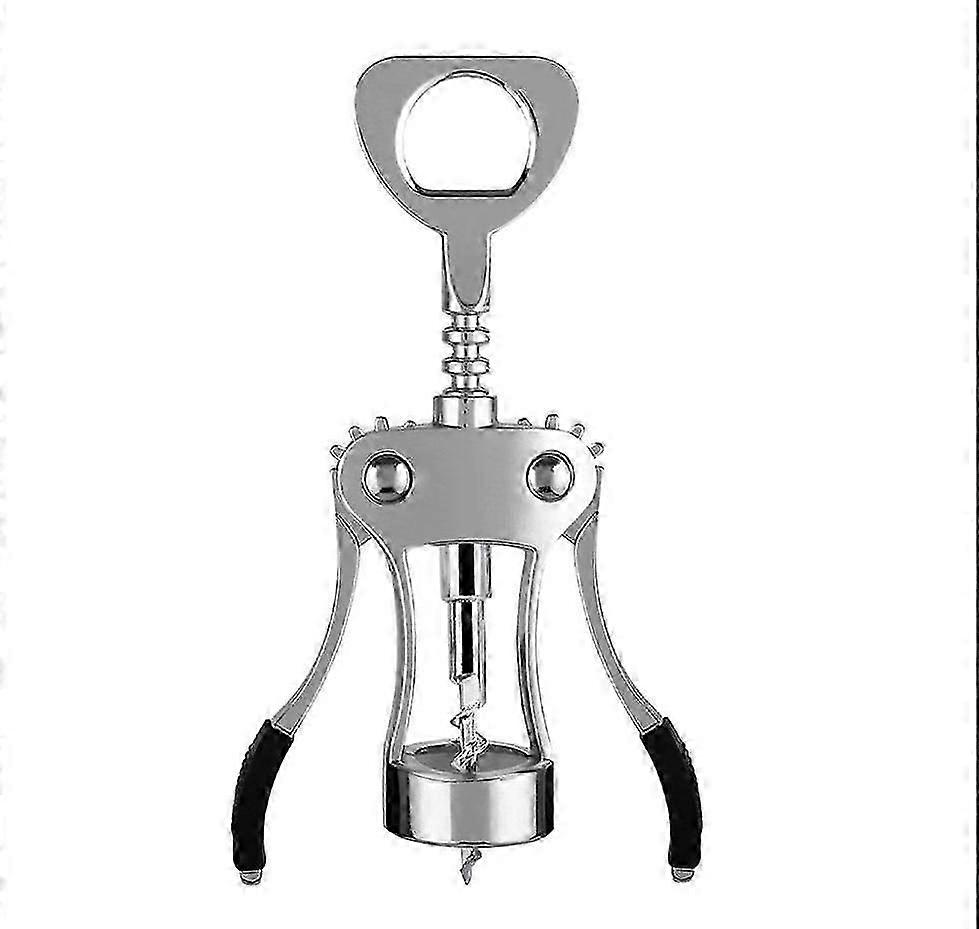 MUJIXI Bottle Opener/Corkscrew/Winged Bottle Opener Uncork Beer/Red Wine Bottle with Two Anti-Slip Levers