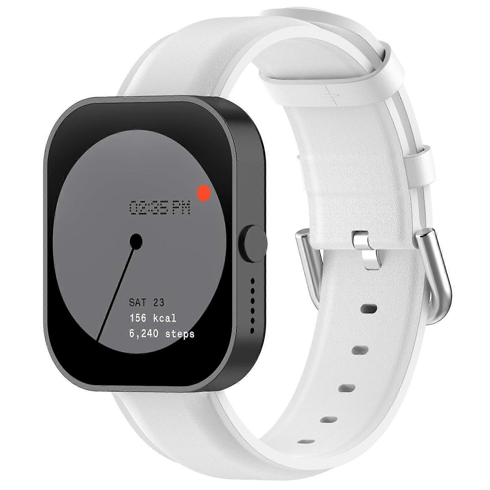 Round Tail Leather Watch Band 20mm