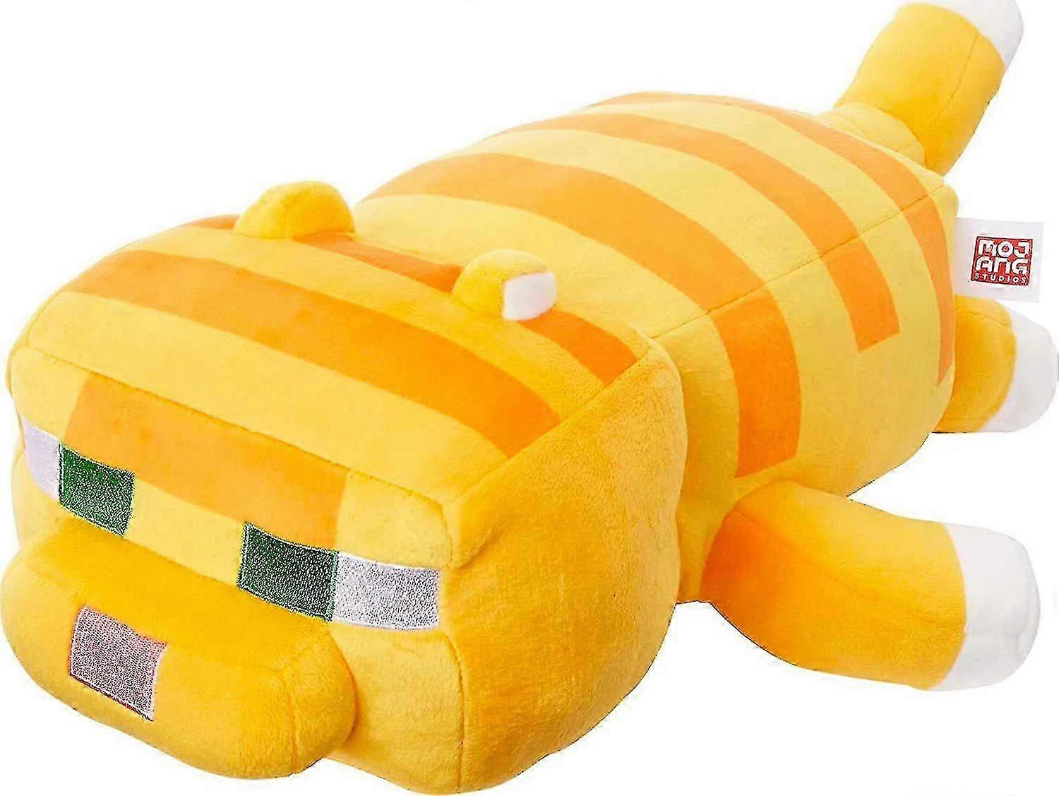 Minecraft Lie Yellow Cat Plush Toy -WH